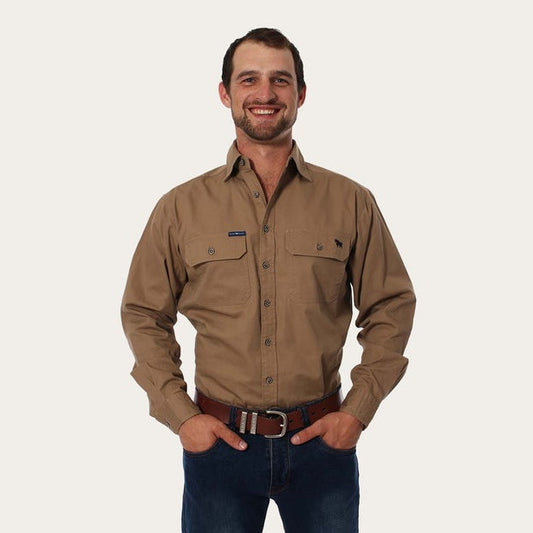 Ringers Western King River Full Button Work Shirt Clay - 171110001 | Blue Heeler Boots