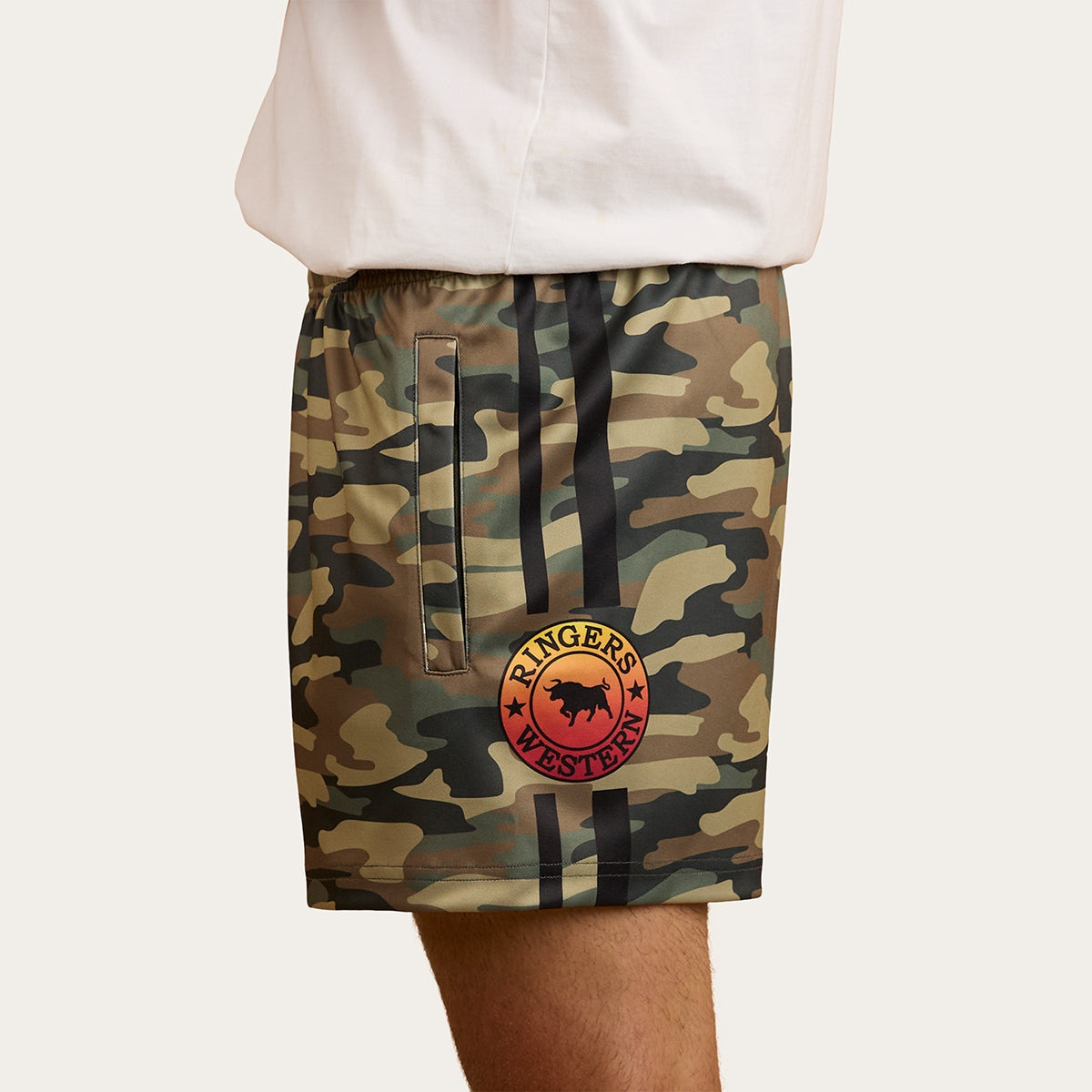 Ringers & Western Ringers Footy Short - Camo - 123049RW | Blue Heeler Boots