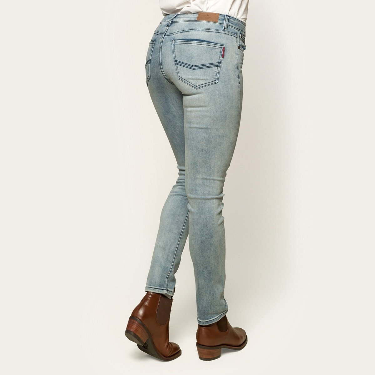 Ringers & Western Victoria Womens Mid Rise Straight Leg Jeans | Blue Heeler Boots