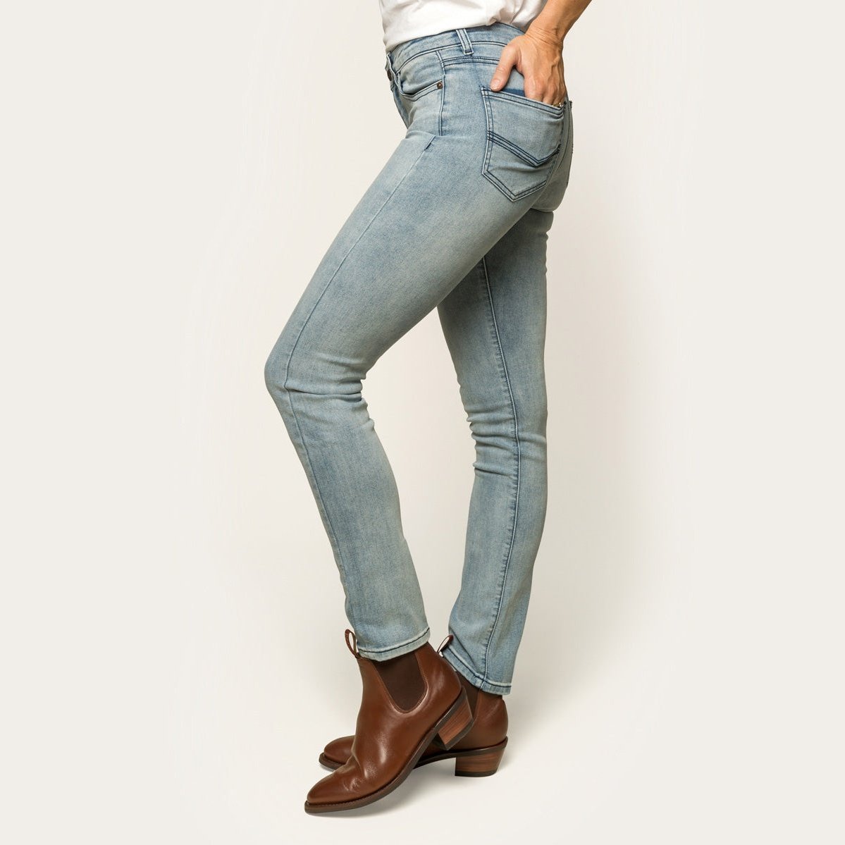 Ringers & Western Victoria Womens Mid Rise Straight Leg Jeans | Blue Heeler Boots