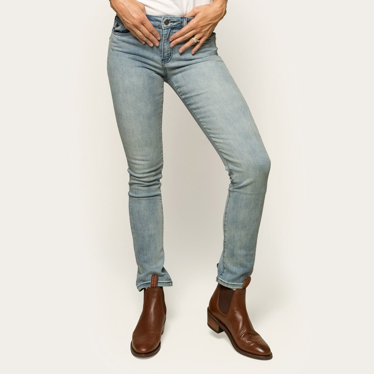 Ringers & Western Victoria Womens Mid Rise Straight Leg Jeans | Blue Heeler Boots