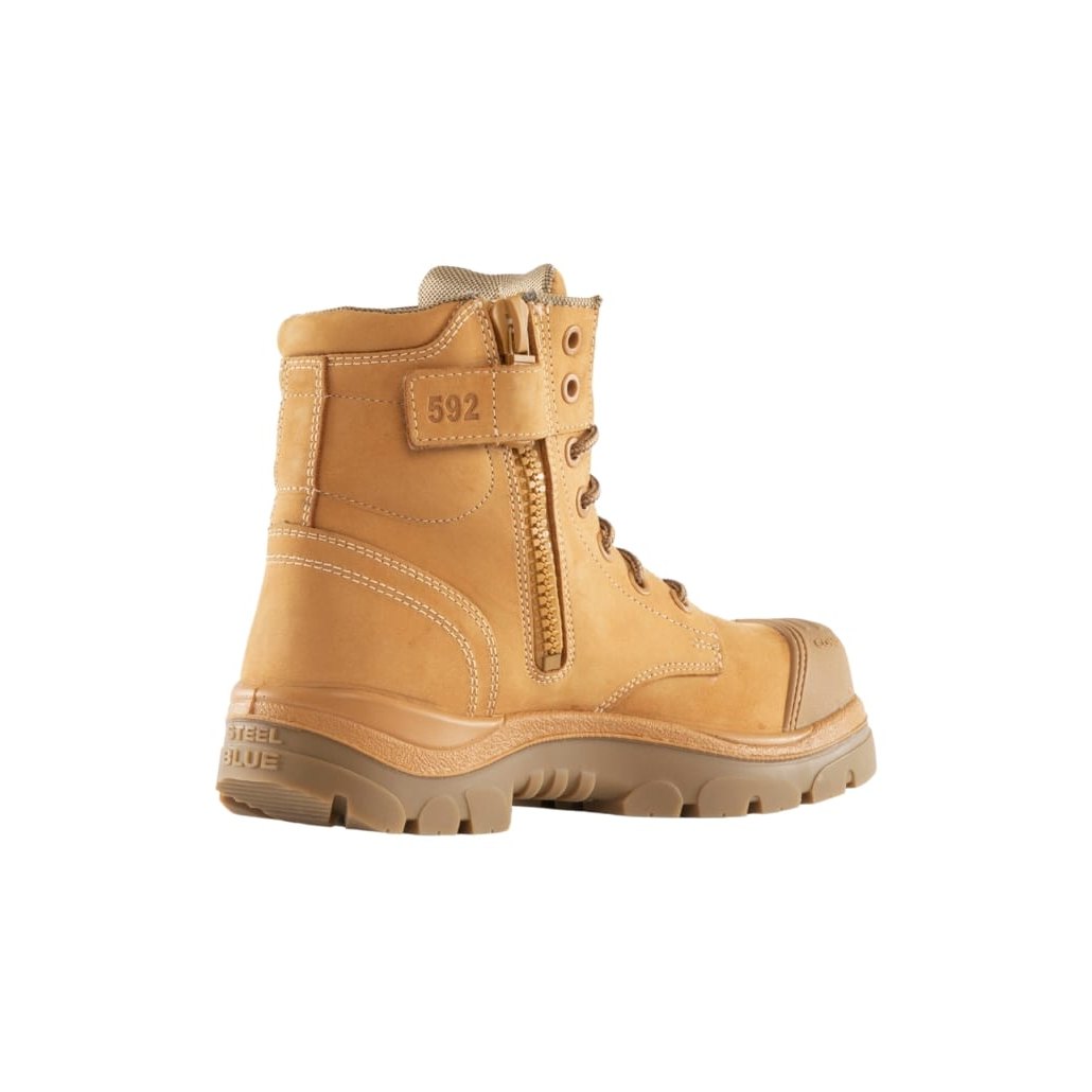 Steel Blue Argyle Zip Scuff Composite - 318592 | Blue Heeler Boots