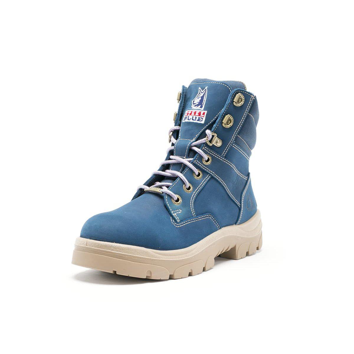 Steel Blue Womens Southern Cross Zip Sided TPU Vegan and Charity Boot - 512761 blue-heeler-boots