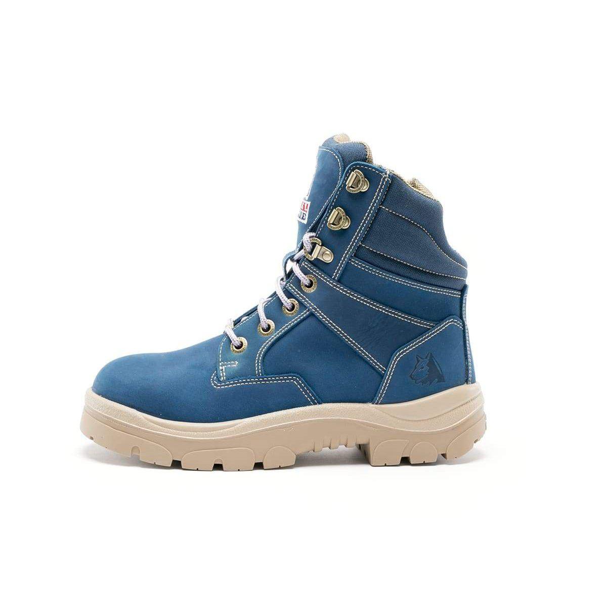 Steel Blue Womens Southern Cross Zip Sided TPU Vegan and Charity Boot - 512761 blue-heeler-boots