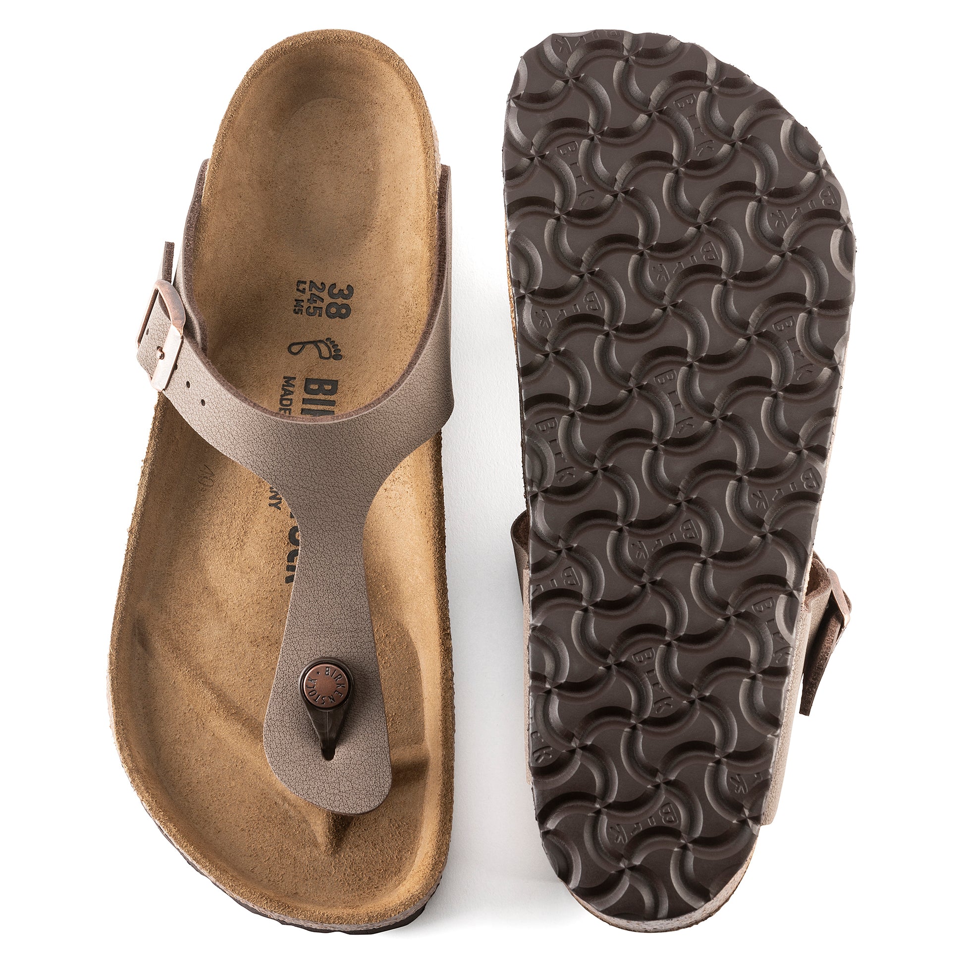 Birkenstock Gizeh Mocca BirkiBuc Regular - 043751 | Blue Heeler Boots