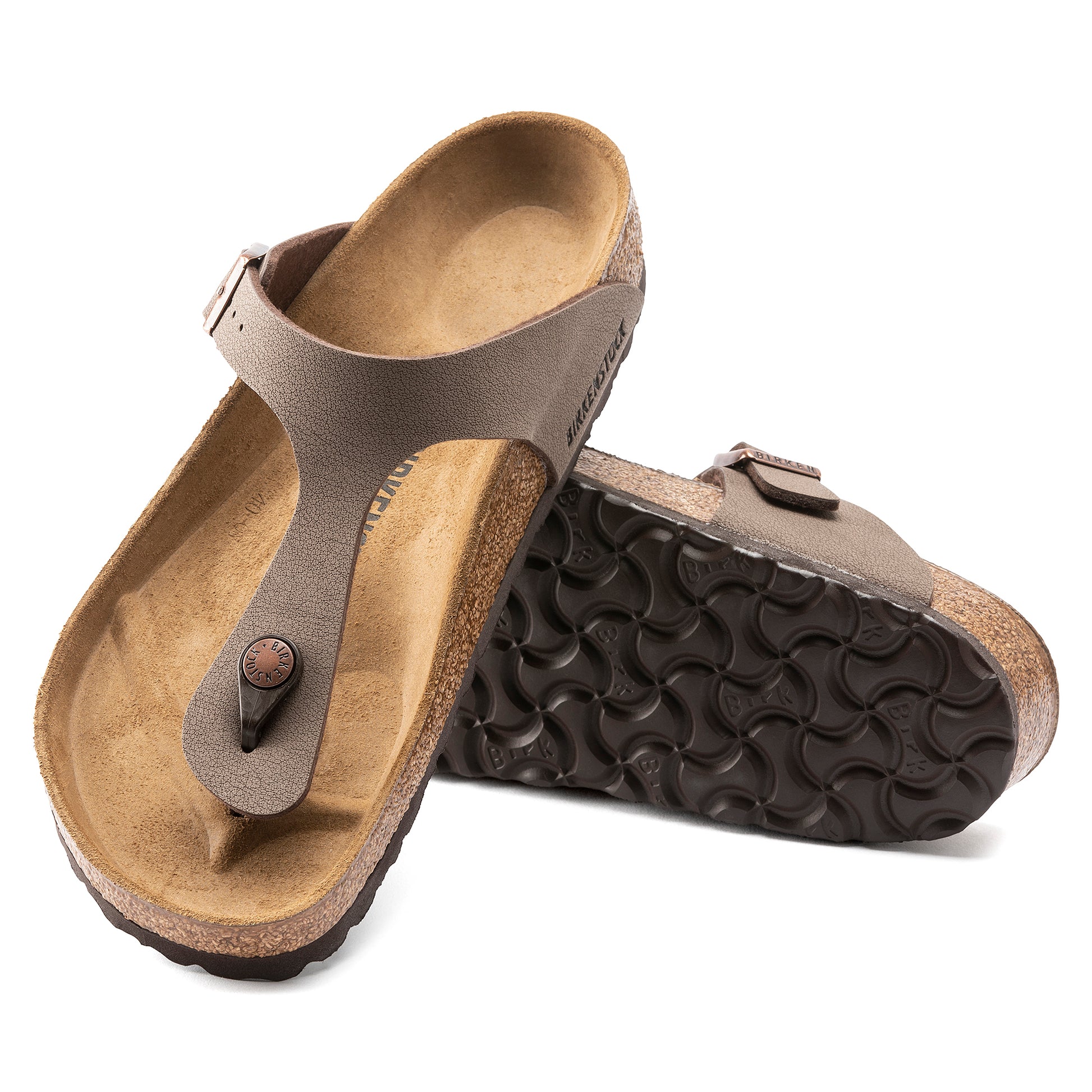 Birkenstock Gizeh Mocca BirkiBuc Regular - 043751 | Blue Heeler Boots