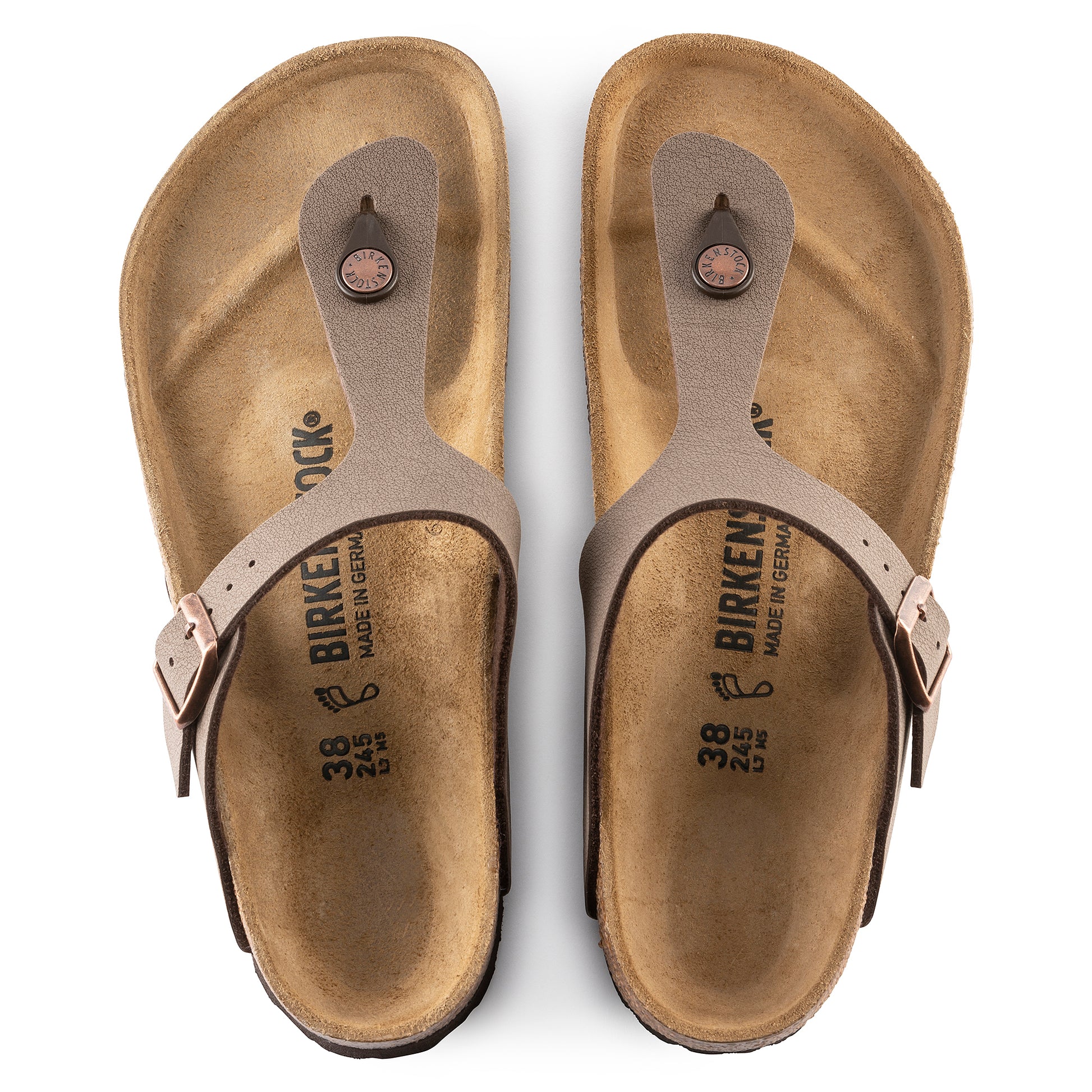 Birkenstock Gizeh Mocca BirkiBuc Regular - 043751 | Blue Heeler Boots