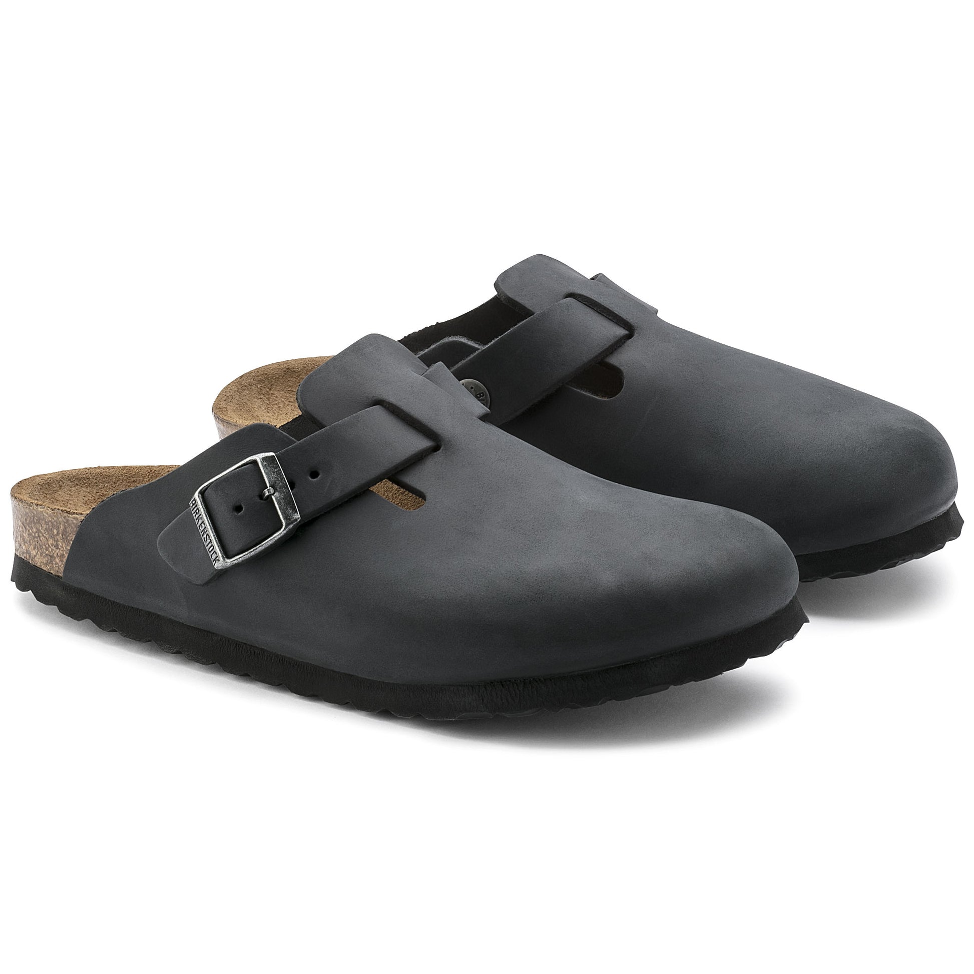Birkenstock Boston Black Oiled Leather Regular - 059461 | Blue Heeler Boots