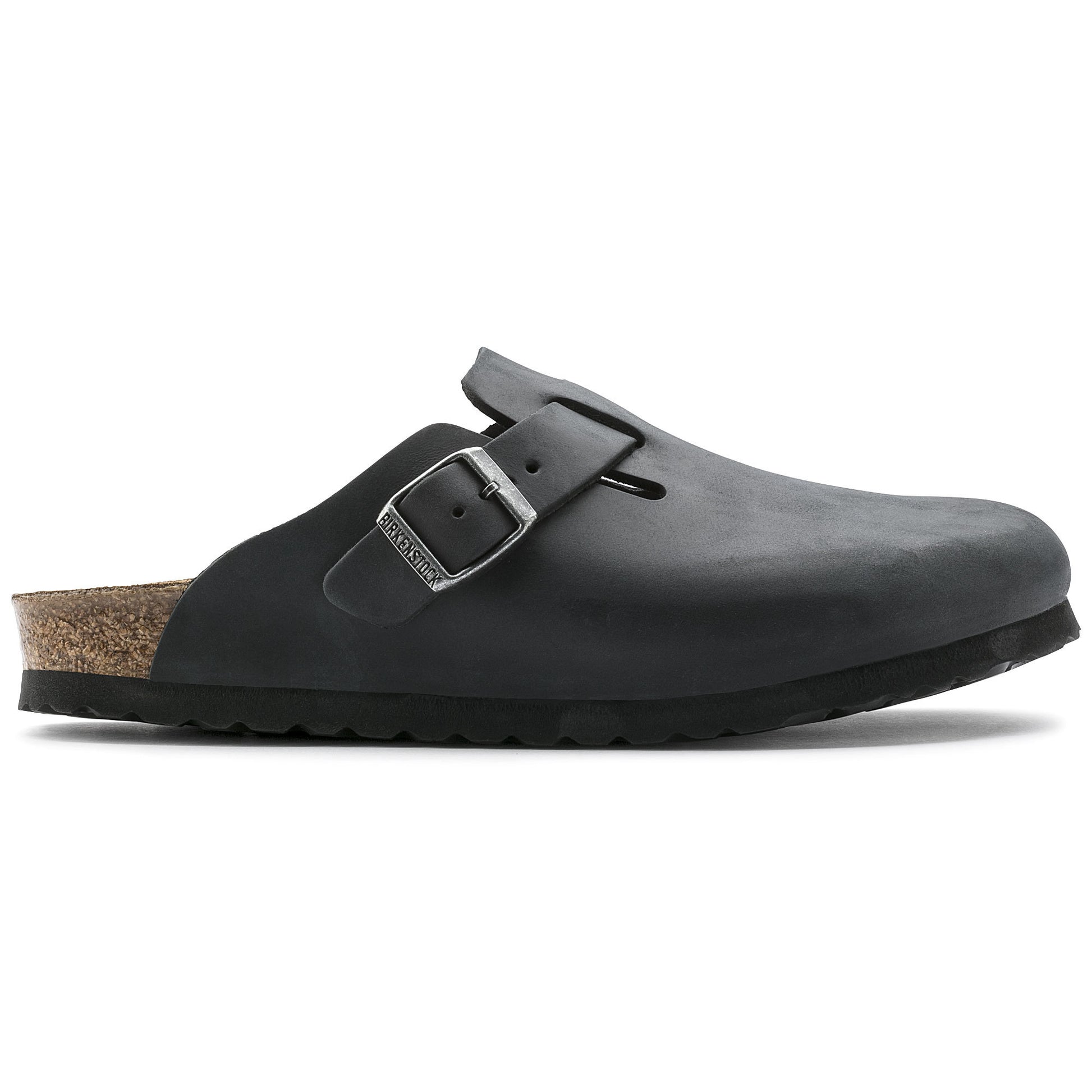 Birkenstock Boston Black Oiled Leather Regular - 059461 | Blue Heeler Boots