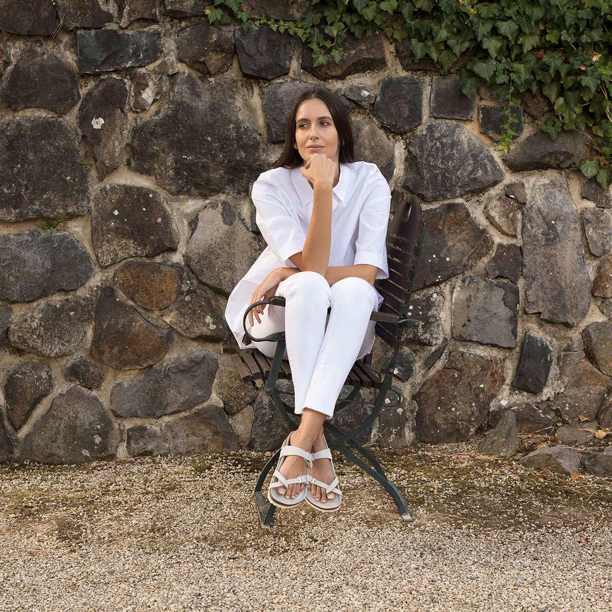 Birkenstock Mayari White Birko-Flor Narrow - 071053 | Blue Heeler Boots