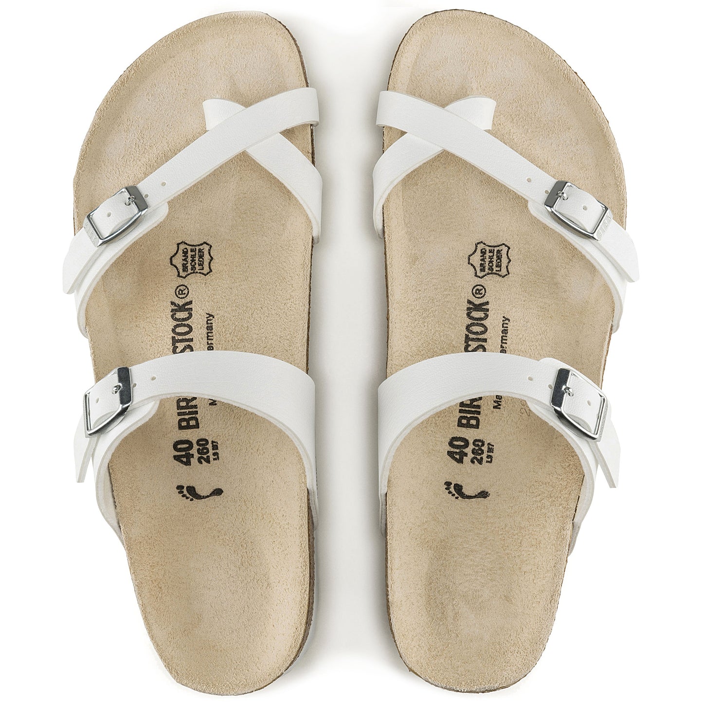 Birkenstock Mayari White Birko-Flor Narrow - 071053 | Blue Heeler Boots