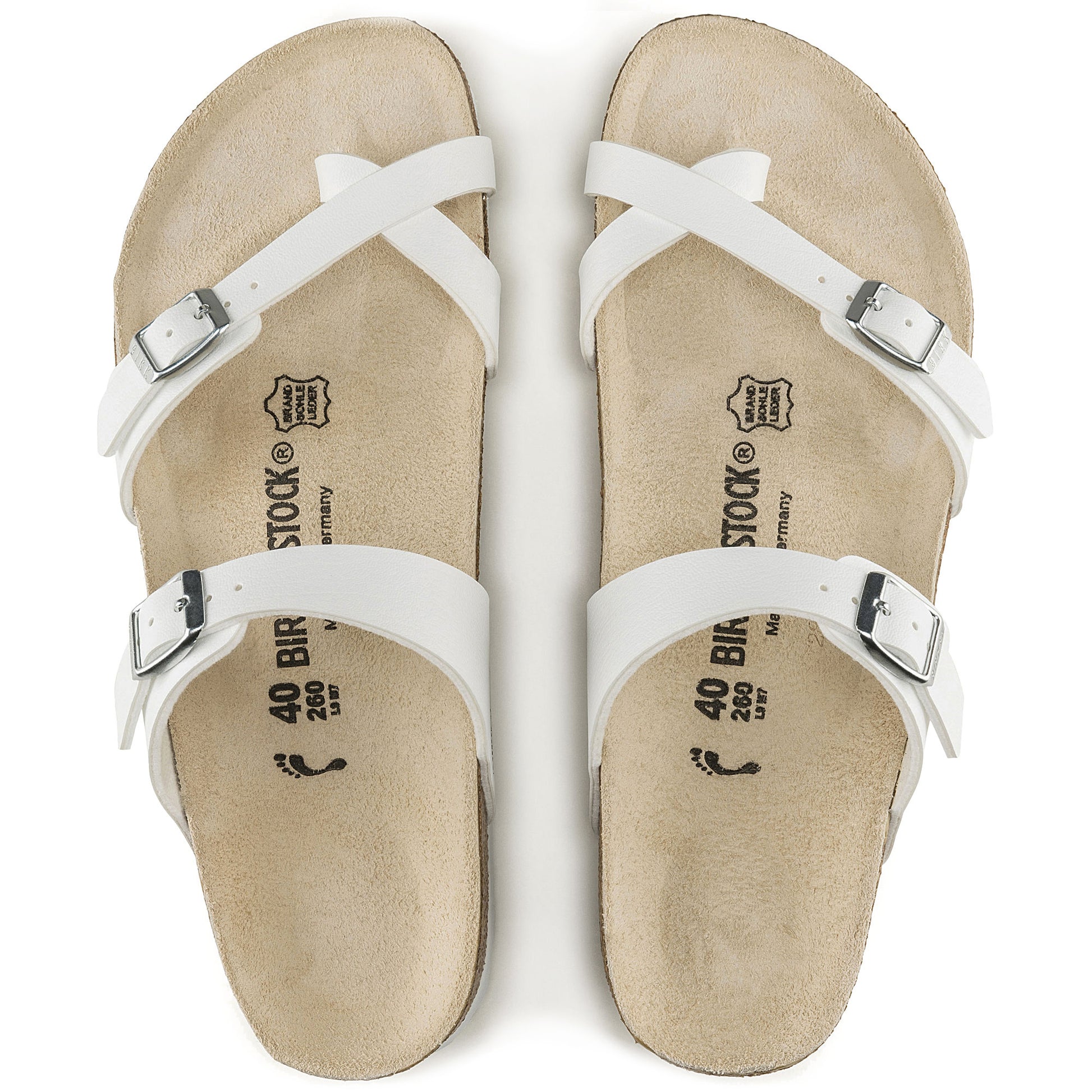 Birkenstock Mayari White Birko-Flor Narrow - 071053 | Blue Heeler Boots