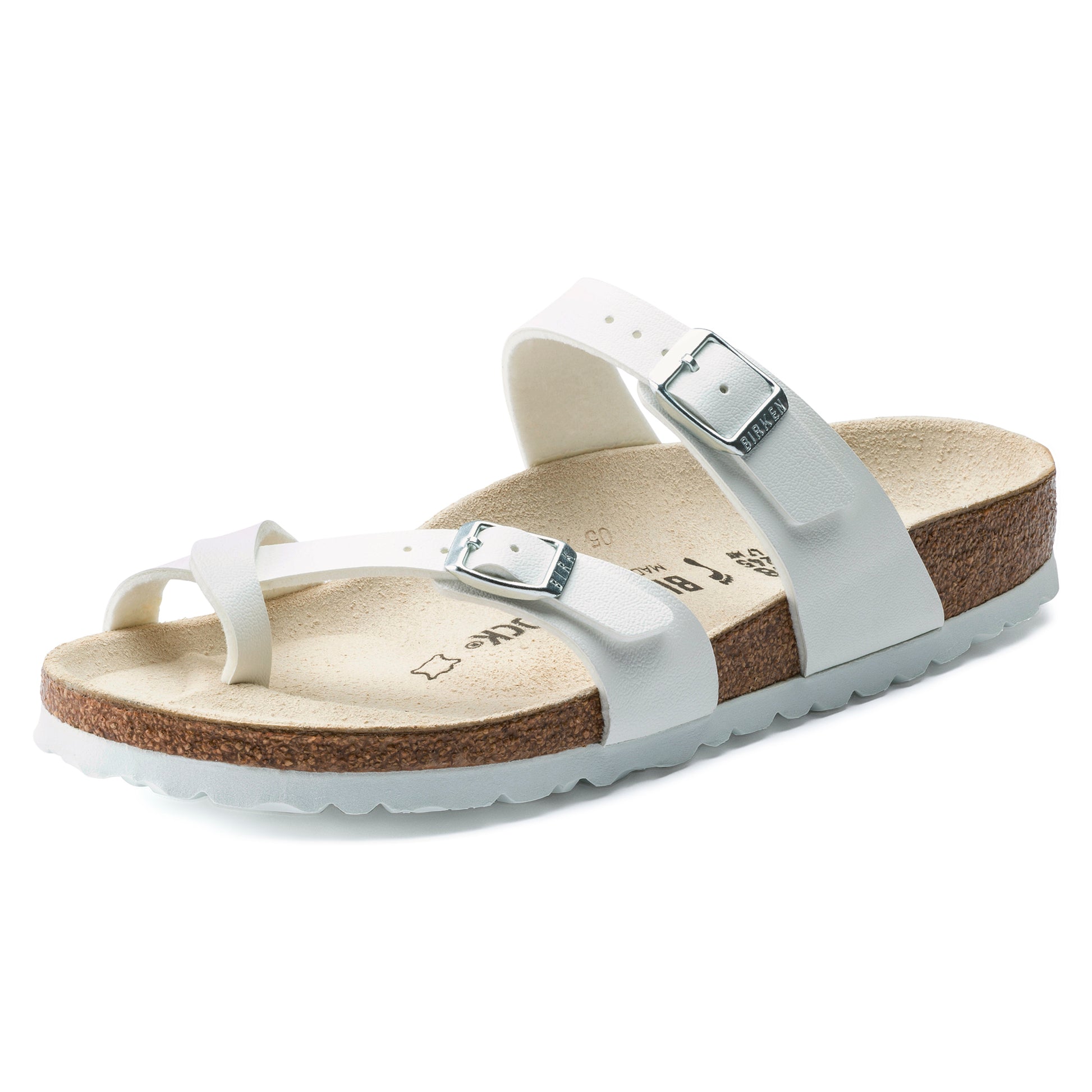 Birkenstock Mayari White Birko-Flor Narrow - 071053 | Blue Heeler Boots