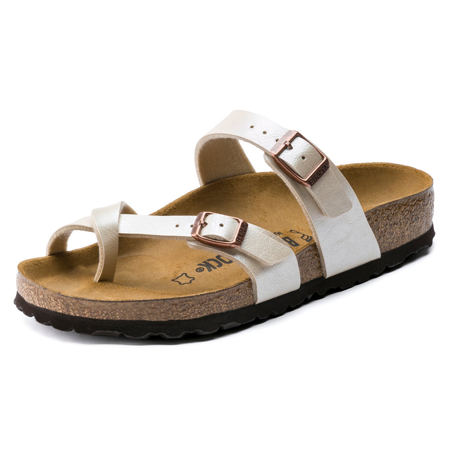 Birkenstock Mayari Graceful Pearl White Birko-Flor Regular - 071661 | Blue Heeler Boots