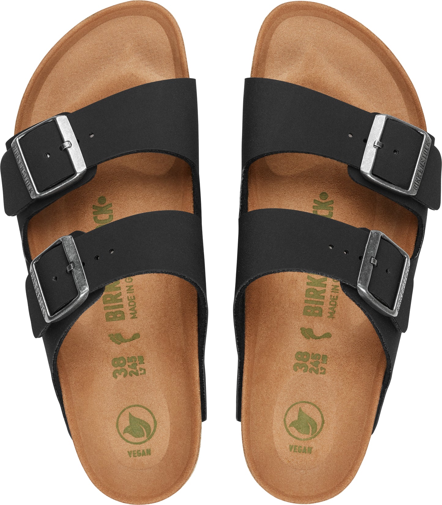 Birkenstock Arizona Vegan Black BirkiBuc Regular - 1019115 | Blue Heeler Boots