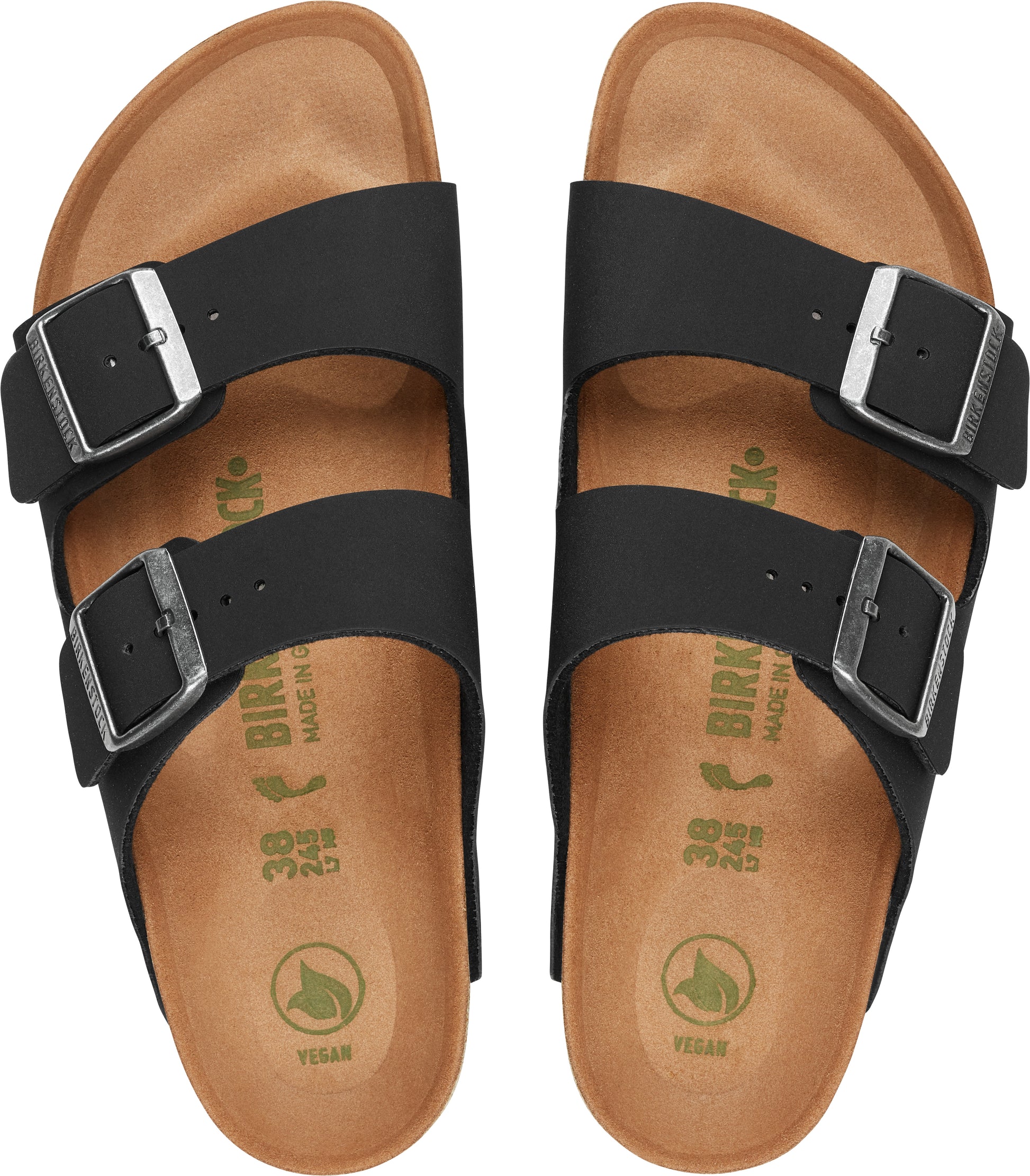 Birkenstock Arizona Vegan Black BirkiBuc Regular - 1019115 | Blue Heeler Boots