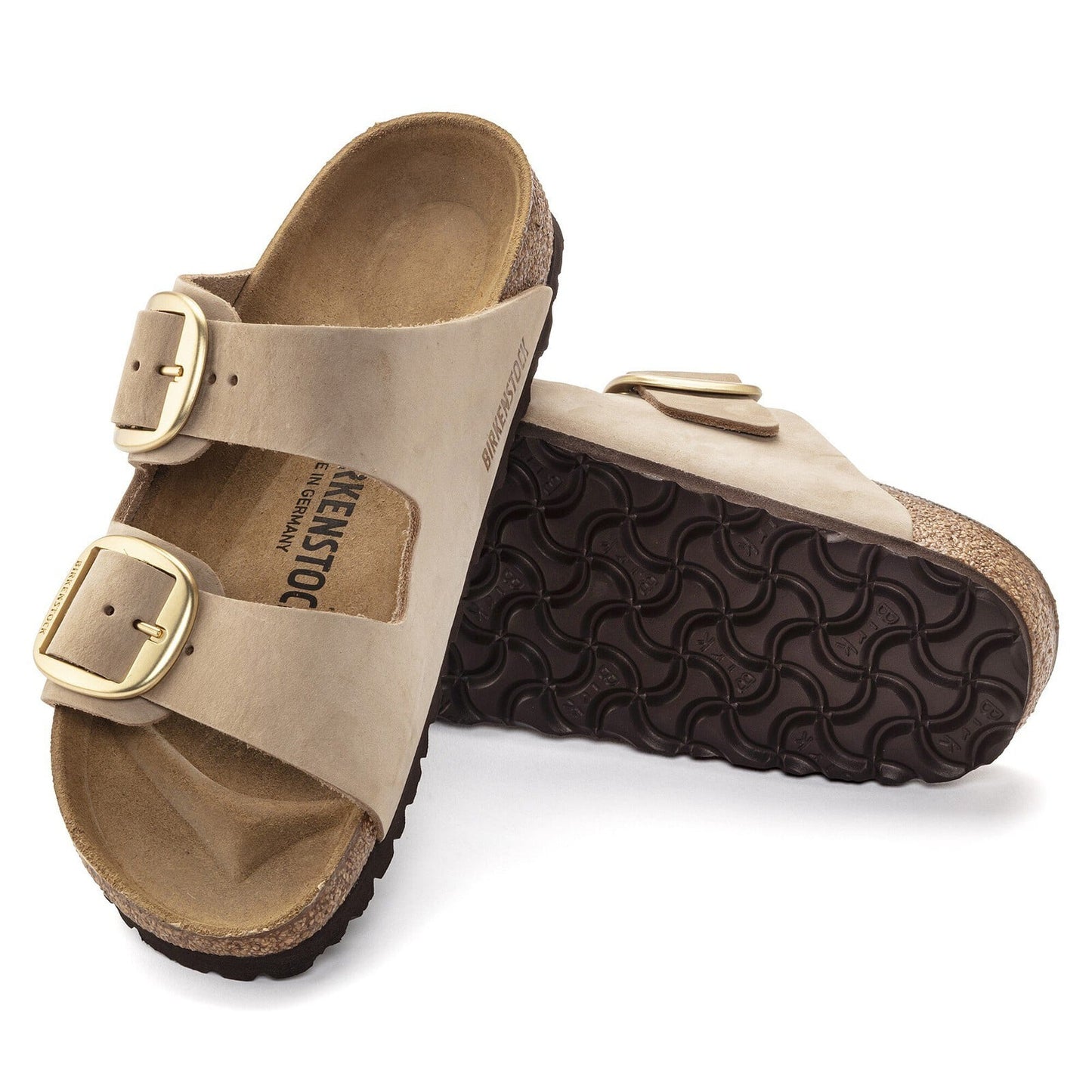 Birkenstock Arizona Big Buckle Sandcastle Nubuck Leather - sole detail