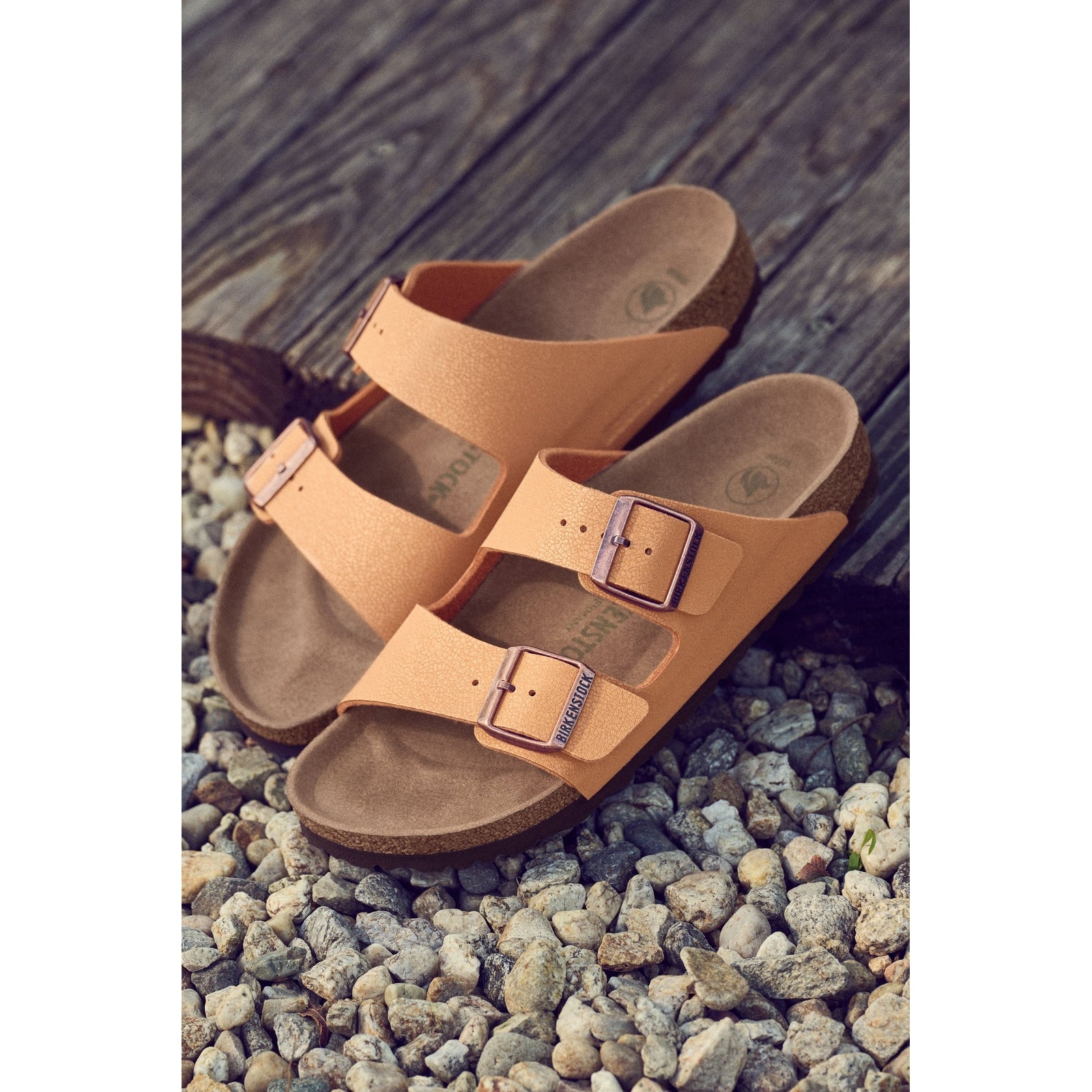 Birkenstock Arizona Vegan Pecan BirkiBuc Regular - 1025006 | Blue Heeler Boots