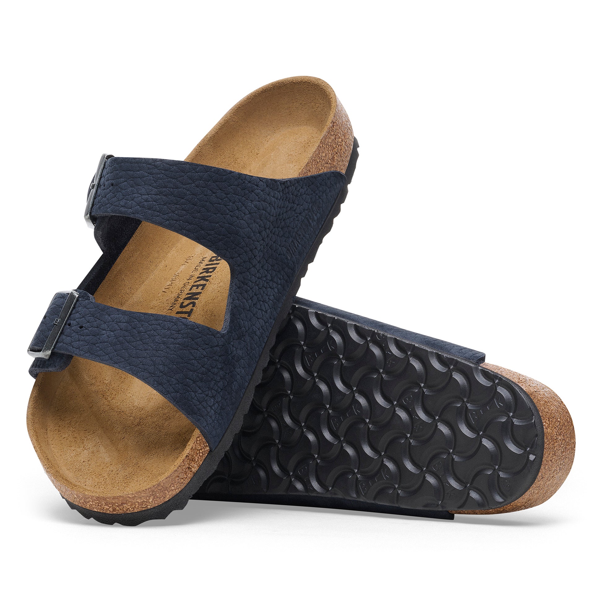 Birkenstock Arizona Desert Buck Midnight Nubuck Leather Regular - 1028095 | Blue Heeler Boots