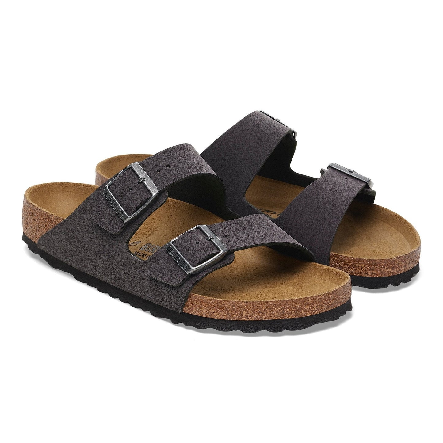 Birkenstock Arizona Velvet Grey BirkiBuc Regular - 1029134 | Blue Heeler Boots