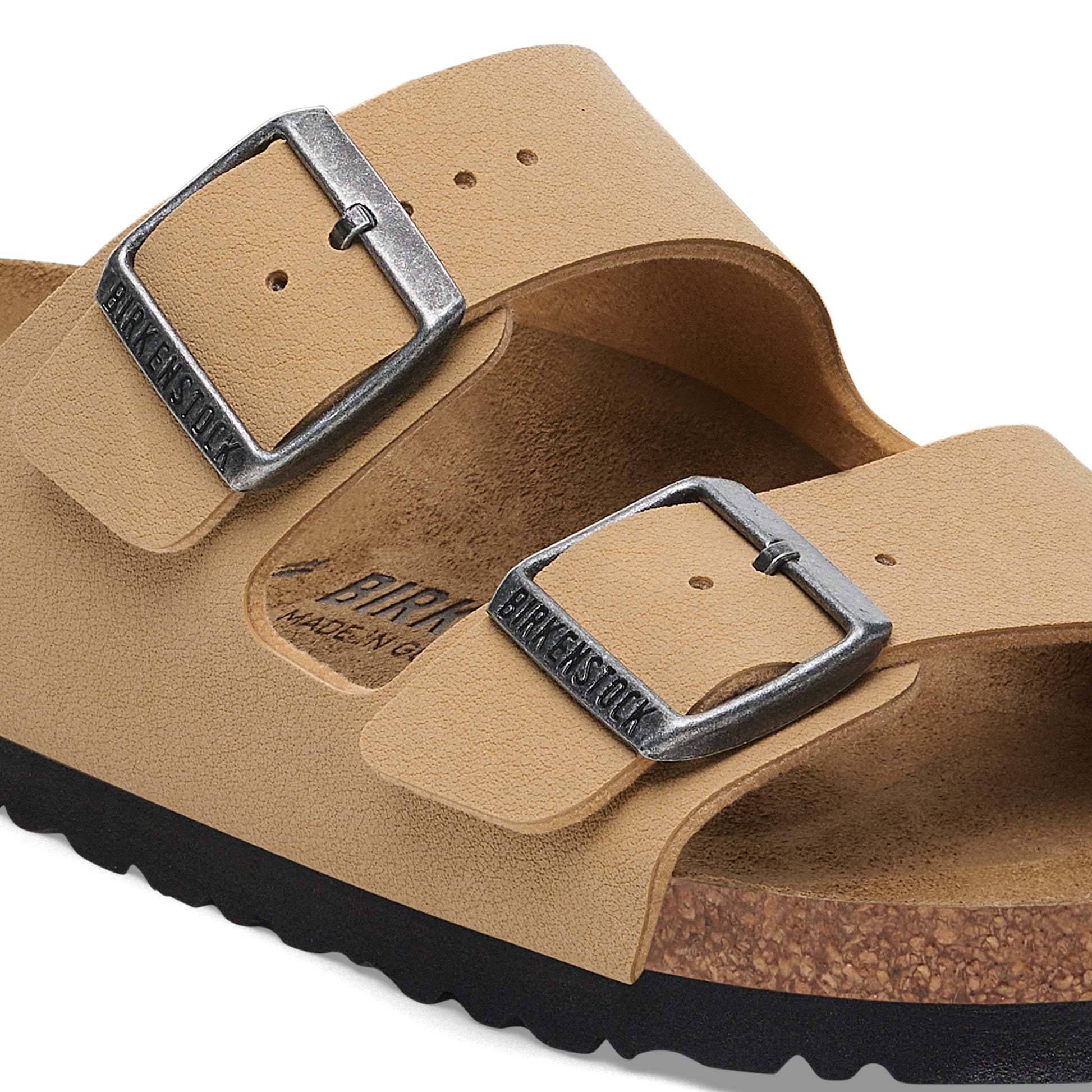 Birkenstock Arizona Latte Cream BirkiBuc Regular - 1029170 | Blue Heeler Boots