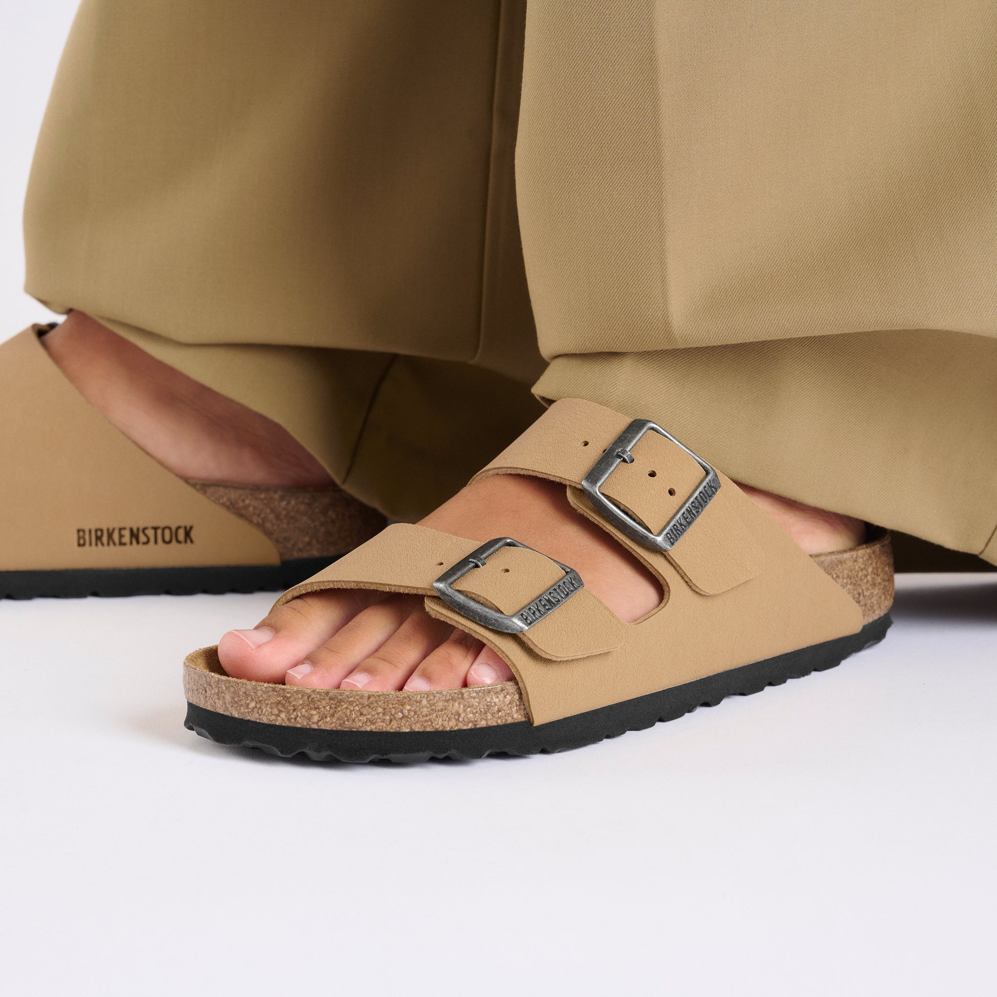 Birkenstock Arizona Latte Cream BirkiBuc Regular - 1029170 | Blue Heeler Boots