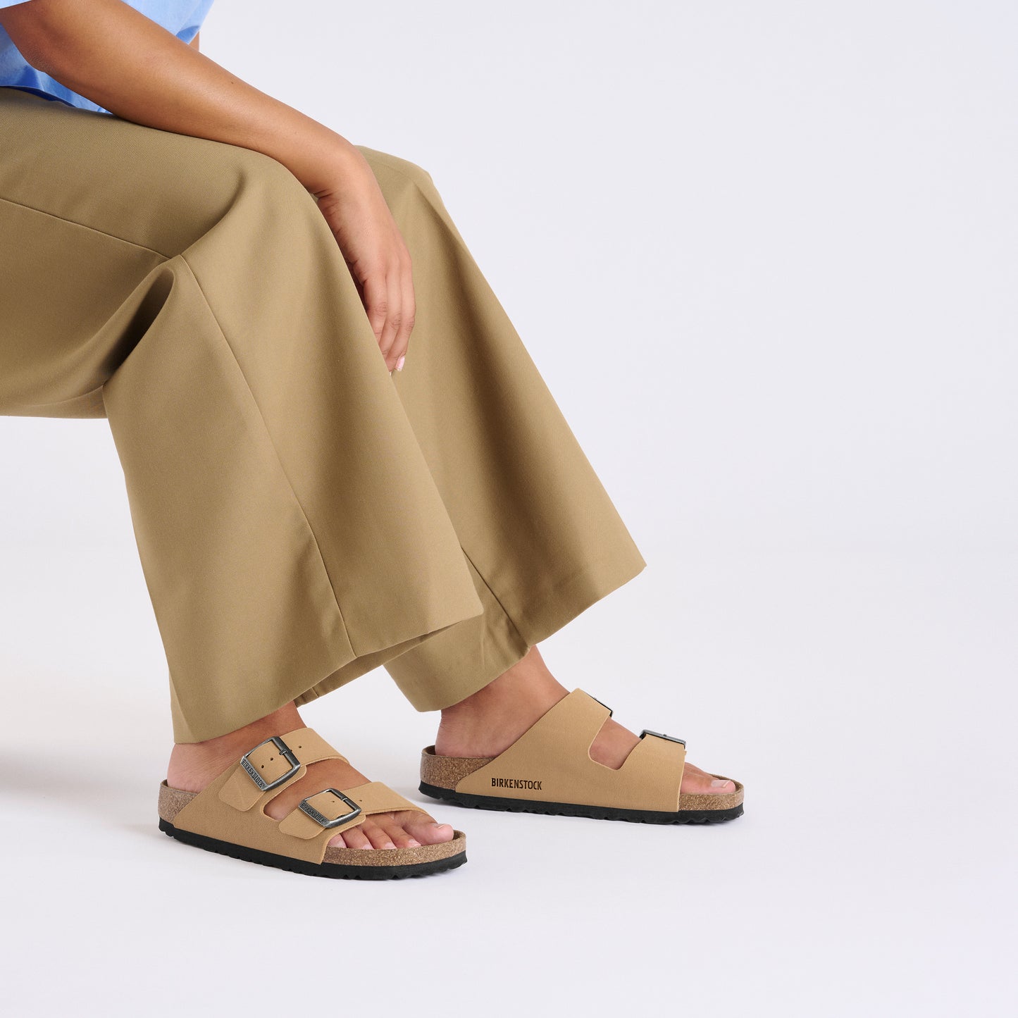 Birkenstock Arizona Latte Cream BirkiBuc Regular - 1029170 | Blue Heeler Boots