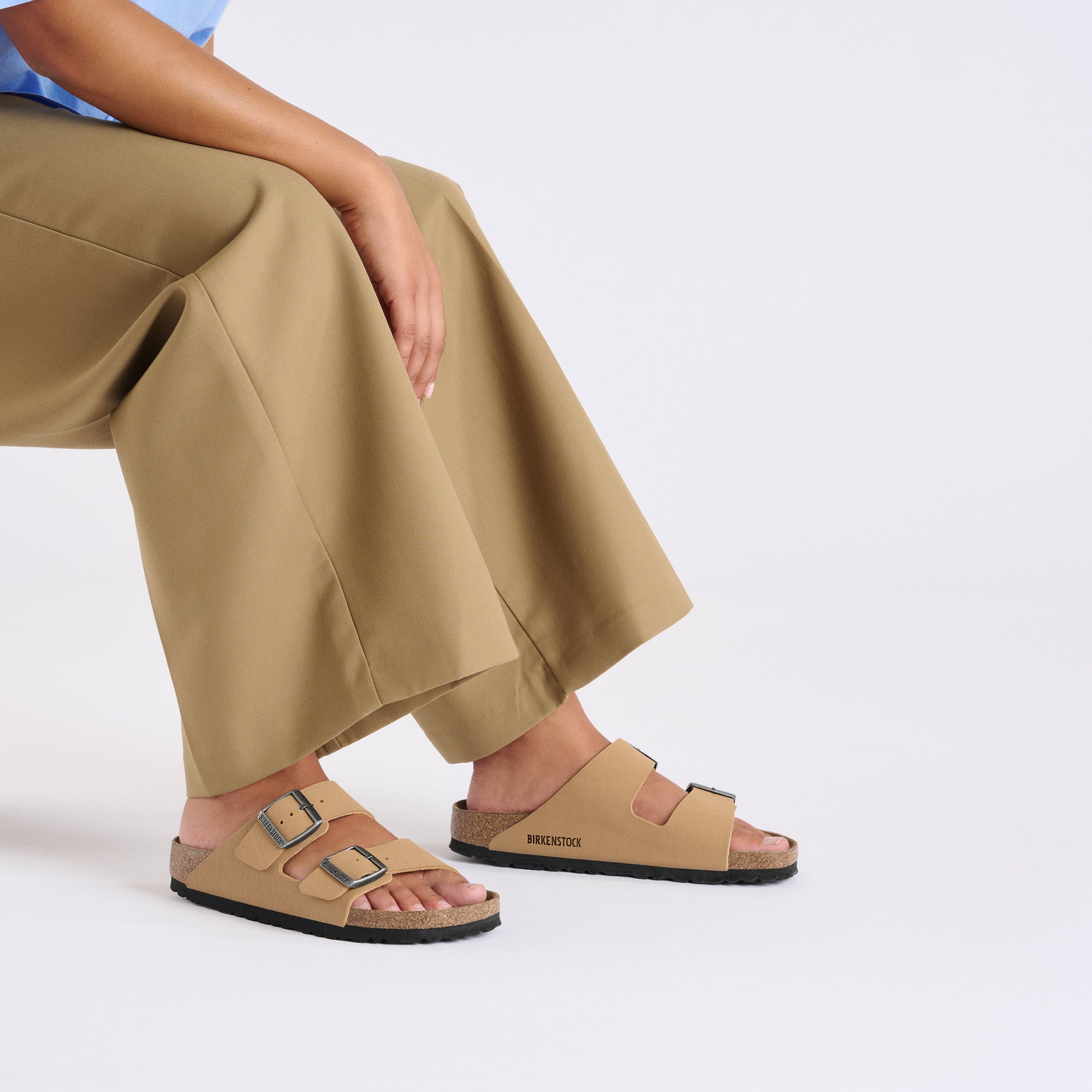 Birkenstock Arizona Latte Cream BirkiBuc Regular - 1029170 | Blue Heeler Boots
