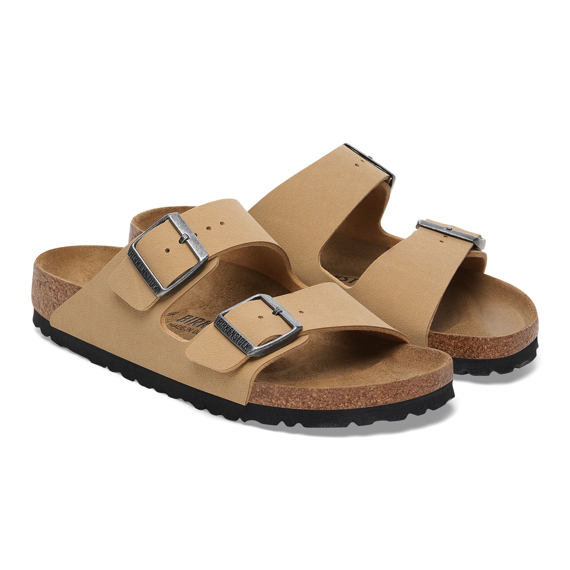 Birkenstock Arizona Latte Cream BirkiBuc Regular - 1029170 | Blue Heeler Boots