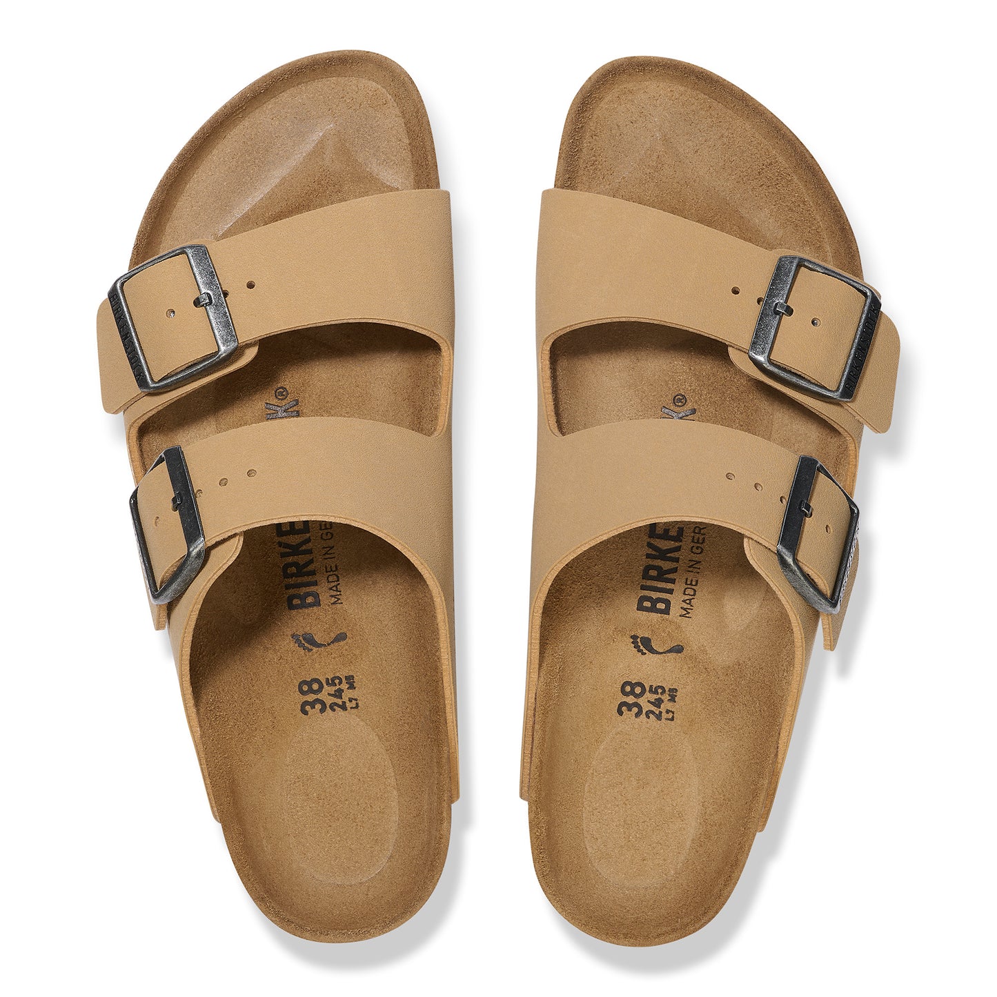 Birkenstock Arizona Latte Cream BirkiBuc Regular - 1029170 | Blue Heeler Boots