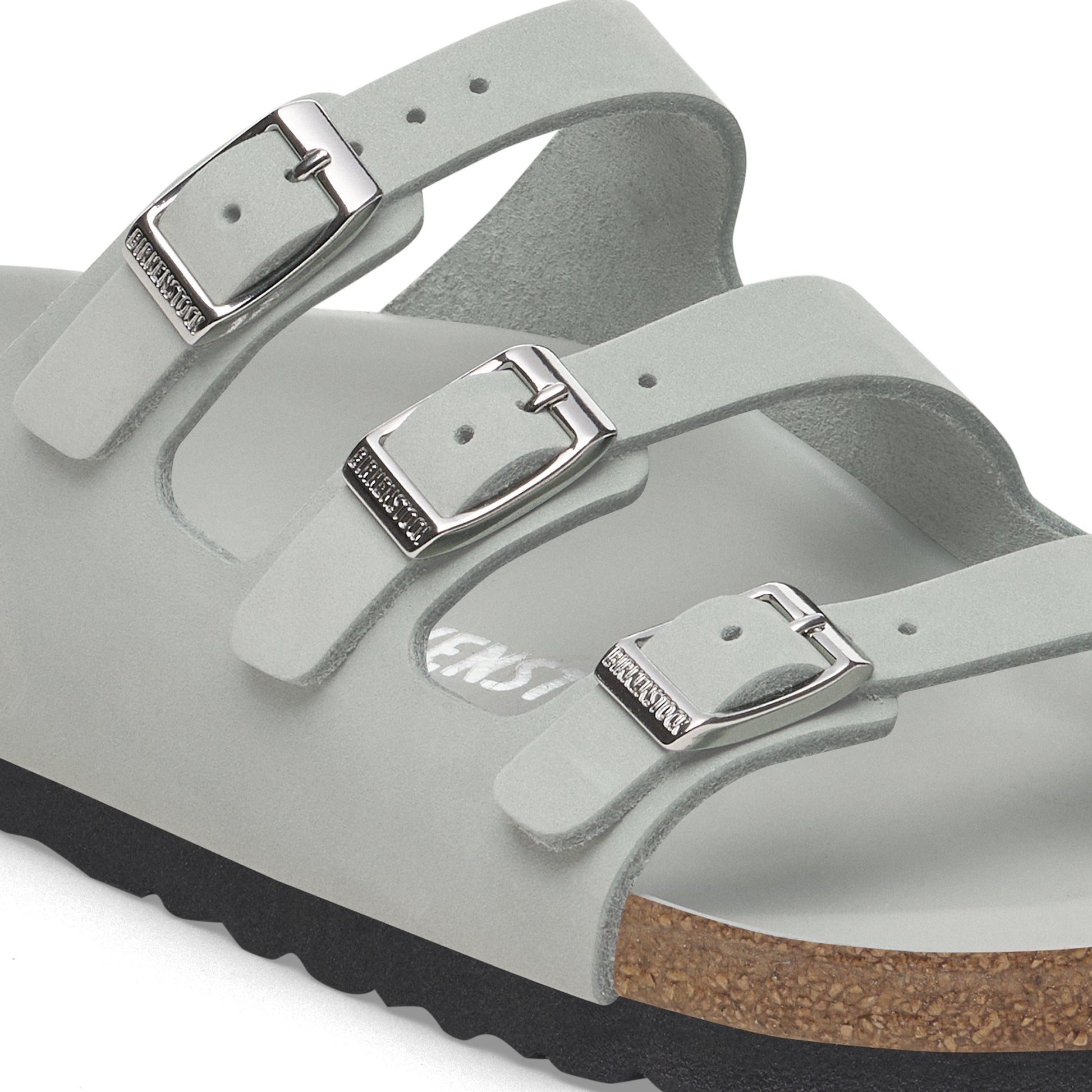 Birkenstock Florida Semi-Exquisite Pure Sage Nubuck Leather Regular - 1029349 | Blue Heeler Boots
