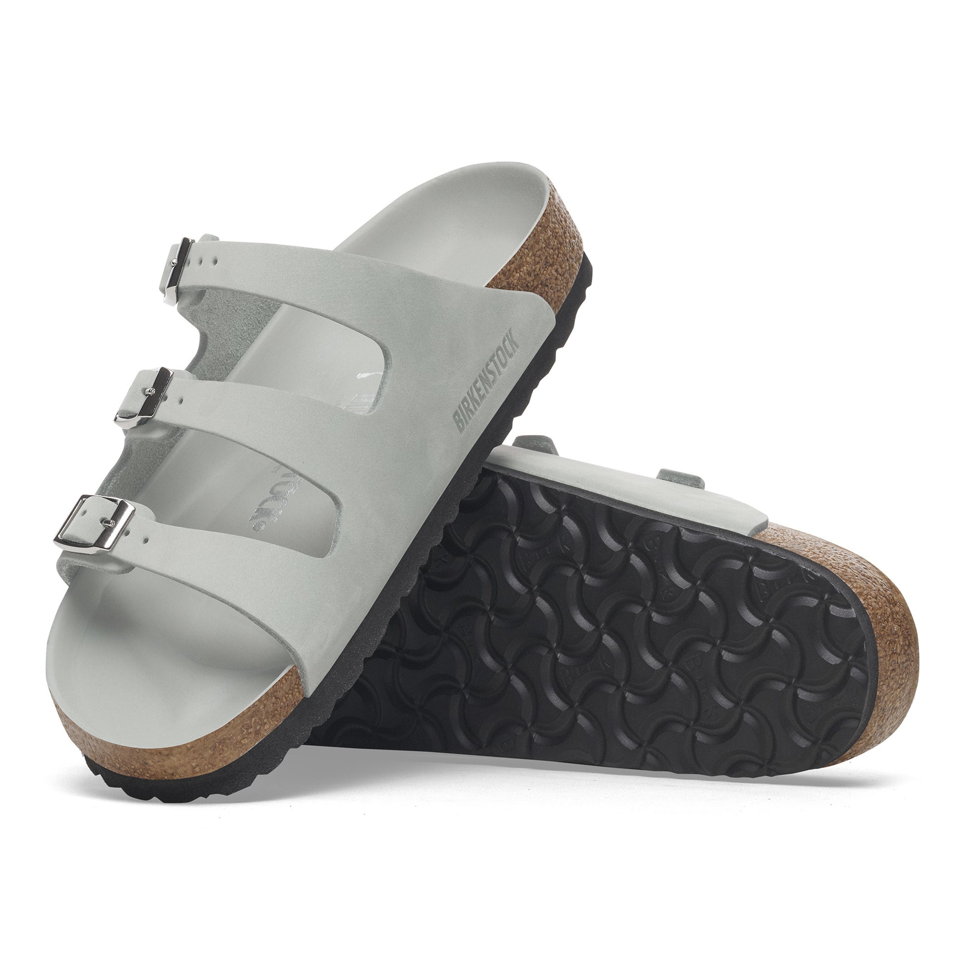 Birkenstock Florida Semi-Exquisite Pure Sage Nubuck Leather Regular - 1029349 | Blue Heeler Boots