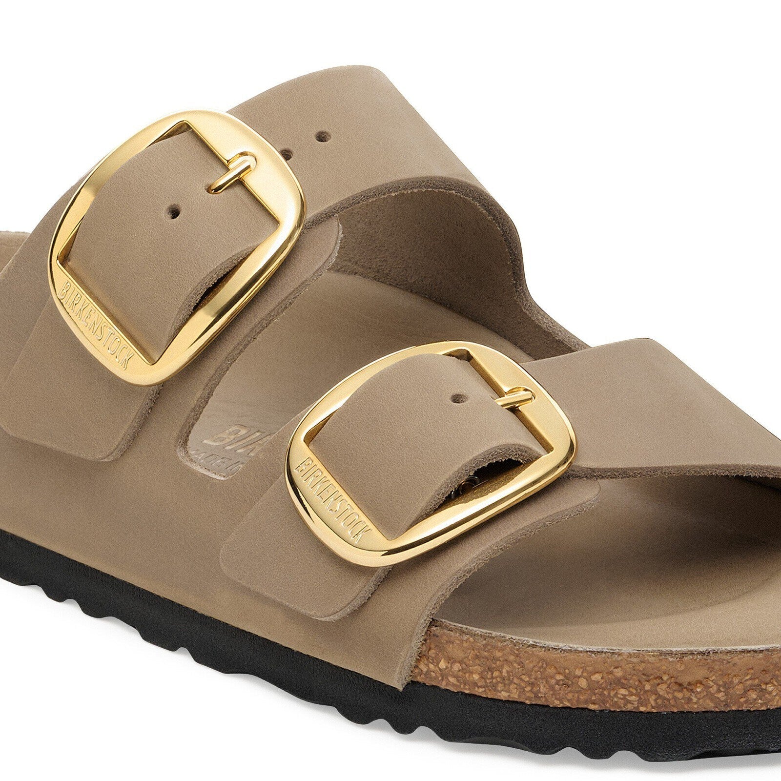 Birkenstock Arizona Big Buckle Tobacco Brown Oiled Leather - buckle detail