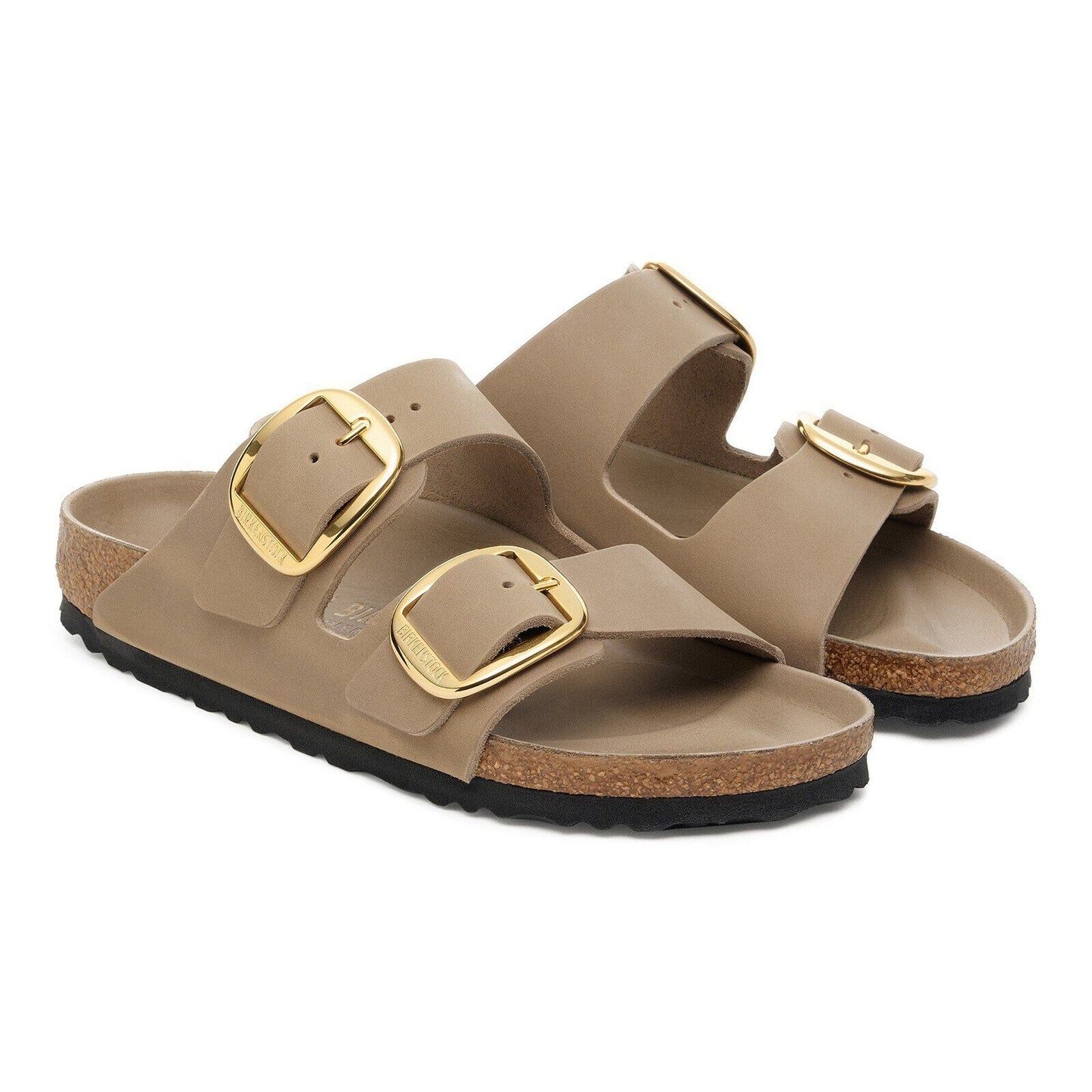 Birkenstock Arizona Big Buckle Tobacco Brown Oiled Leather - pair