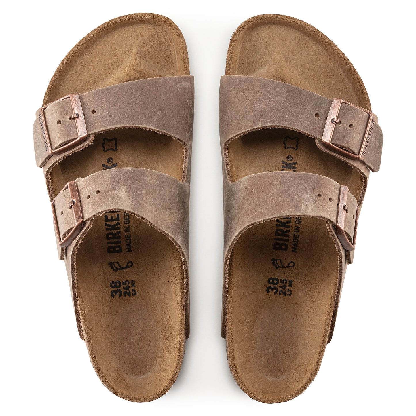 Birkenstock Arizona Tabacco Brown Oiled Leather Regular - 352201 | Blue Heeler Boots