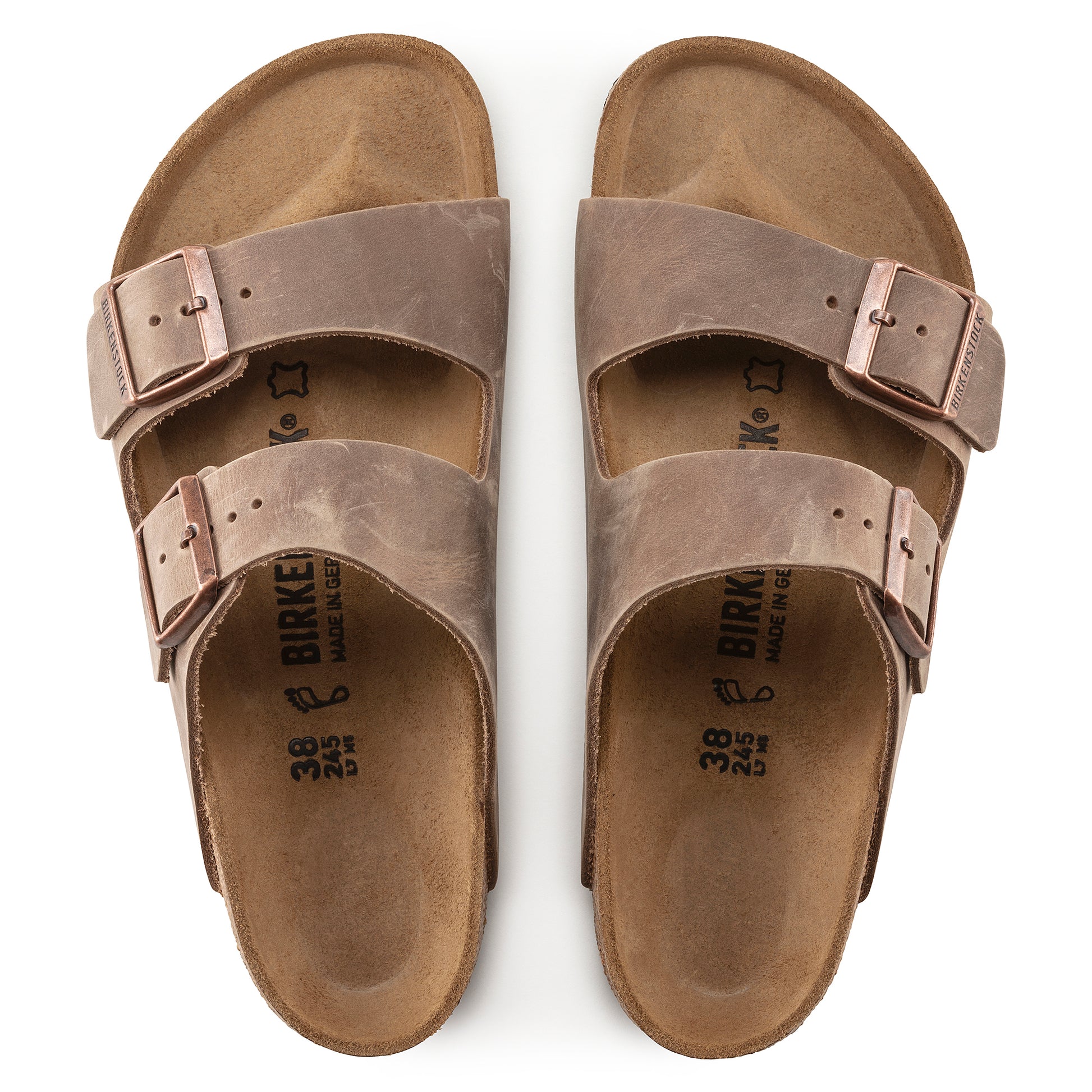 Birkenstock Arizona Tabacco Brown Oiled Leather Regular - 352201 | Blue Heeler Boots