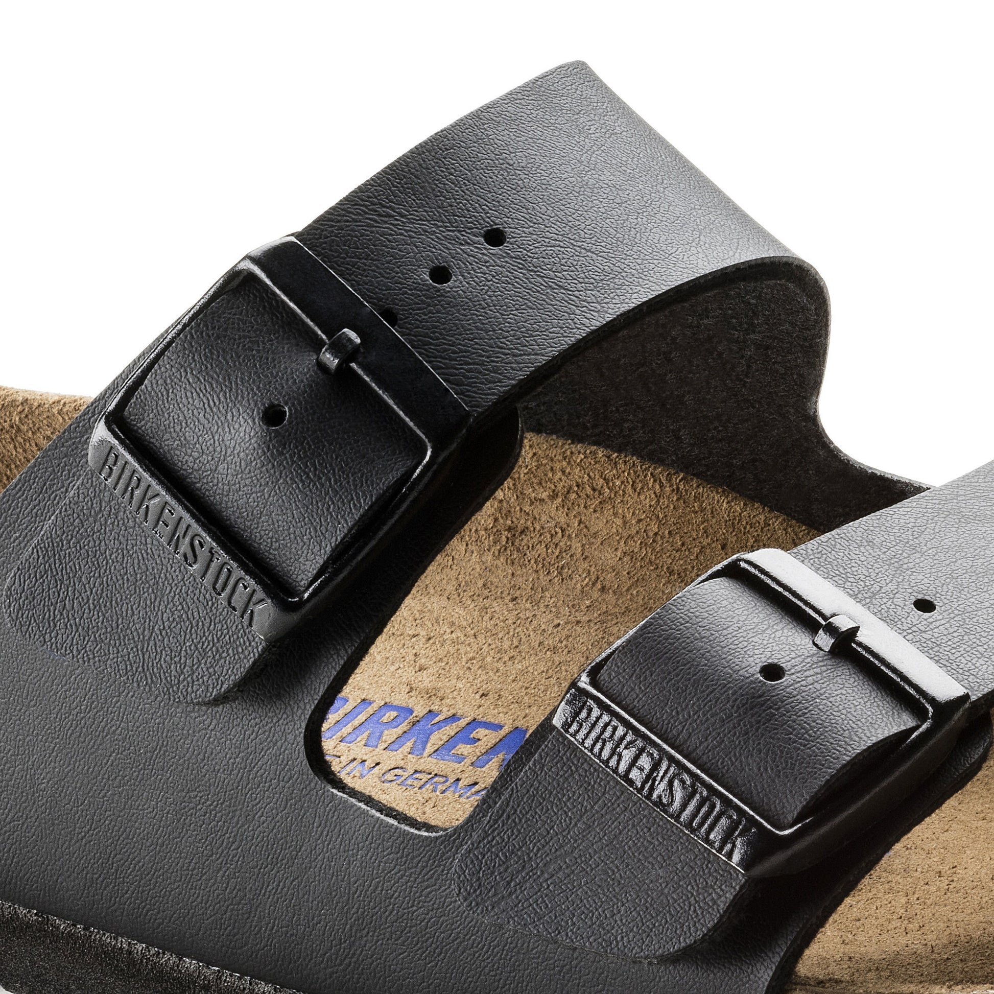 Birkenstock Arizona SFB Black Birko-Flor Narrow - 551253 | Blue Heeler Boots