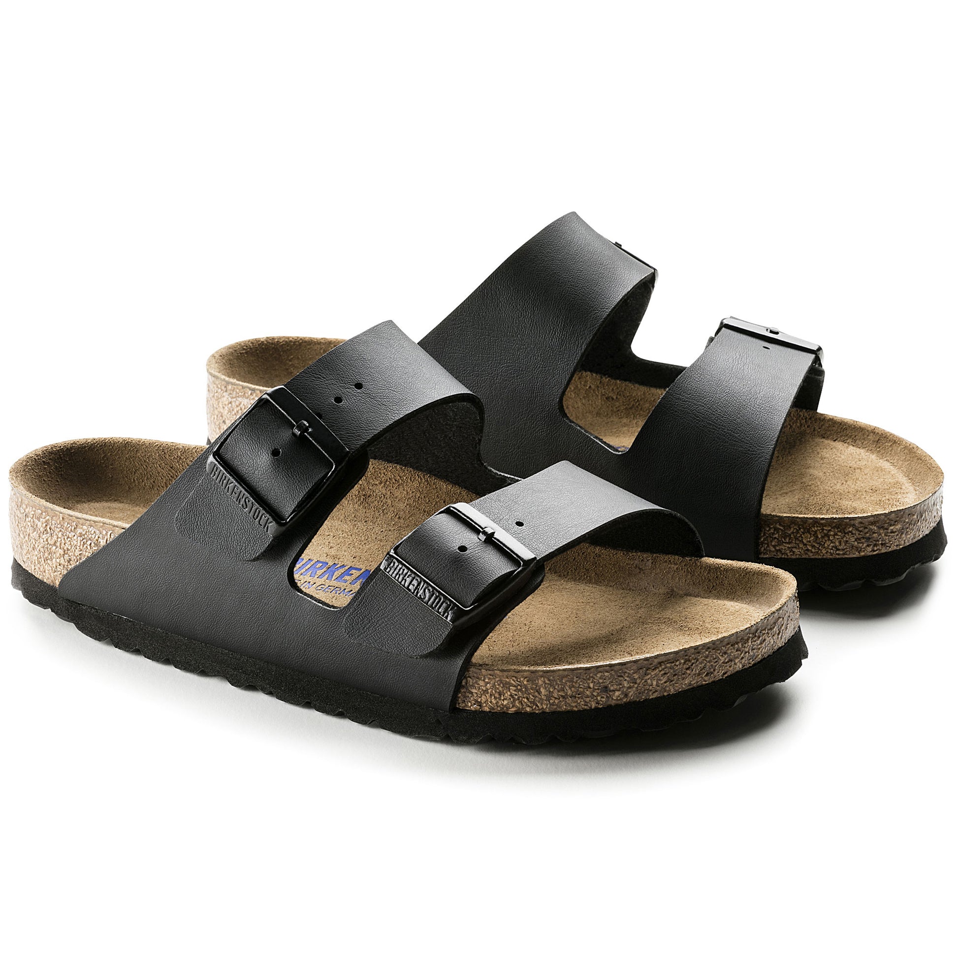 Birkenstock Arizona SFB Black Birko-Flor Narrow - 551253 | Blue Heeler Boots