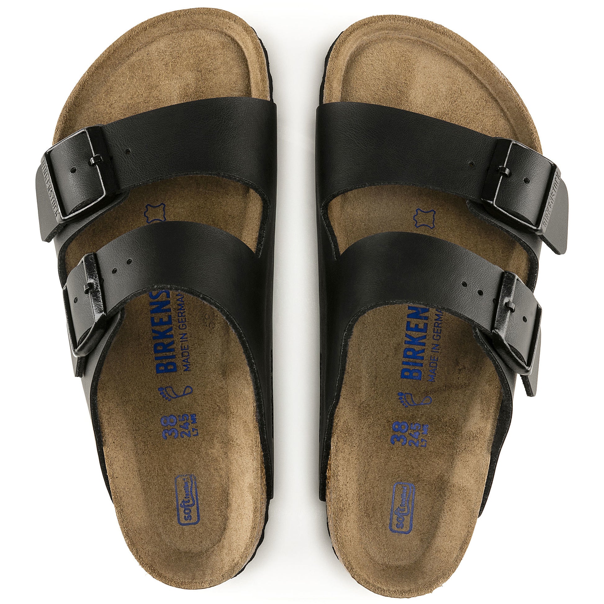 Birkenstock Arizona SFB Black Birko-Flor Narrow - 551253 | Blue Heeler Boots