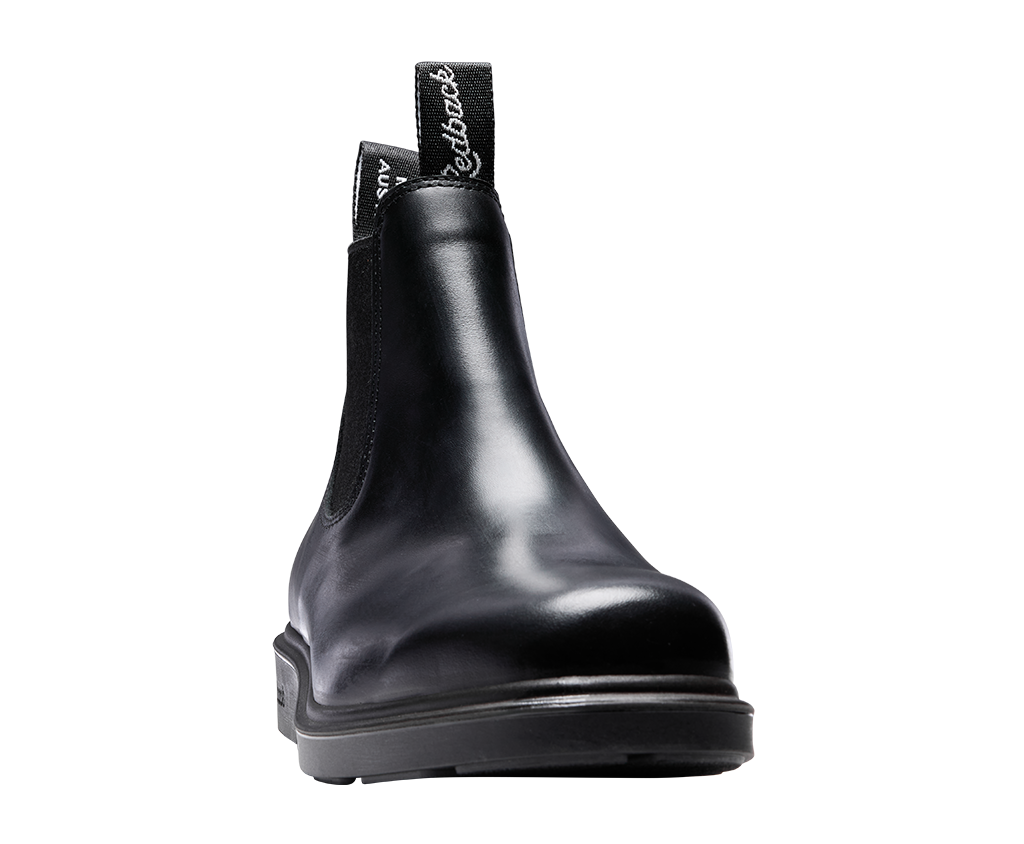 Redback Muster Elastic Sided Soft Toe Boot Black Giovani - lifestyle worn