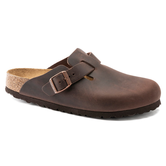 Birkenstock Boston Habana Oiled Leather Regular - 860131 | Blue Heeler Boots