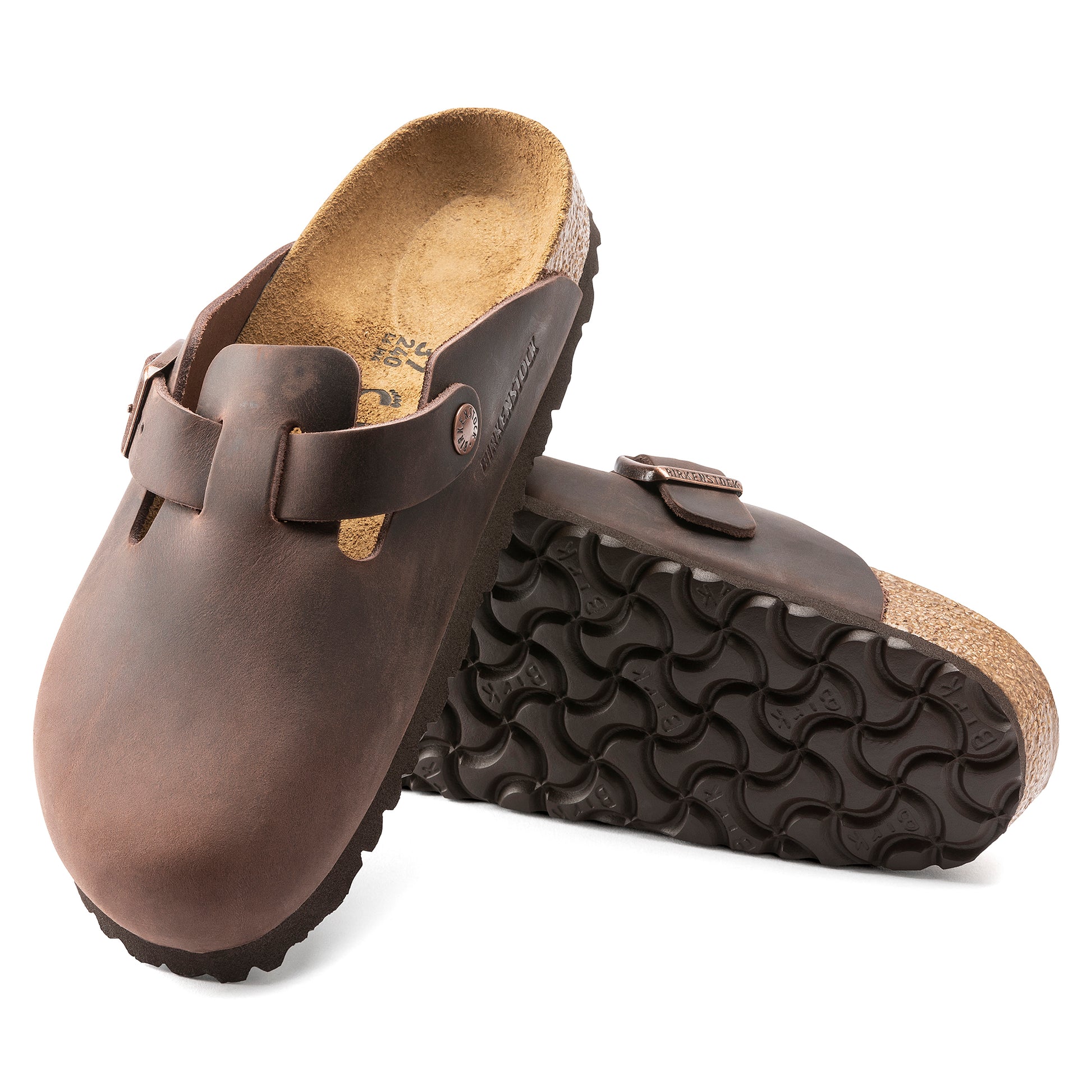 Birkenstock Boston Habana Oiled Leather Regular - 860131 | Blue Heeler Boots