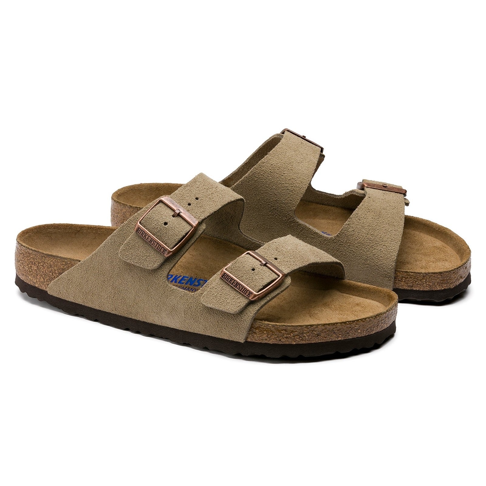 Birkenstock Arizona SFB Taupe Suede Leather Regular - 951301 | Blue Heeler Boots