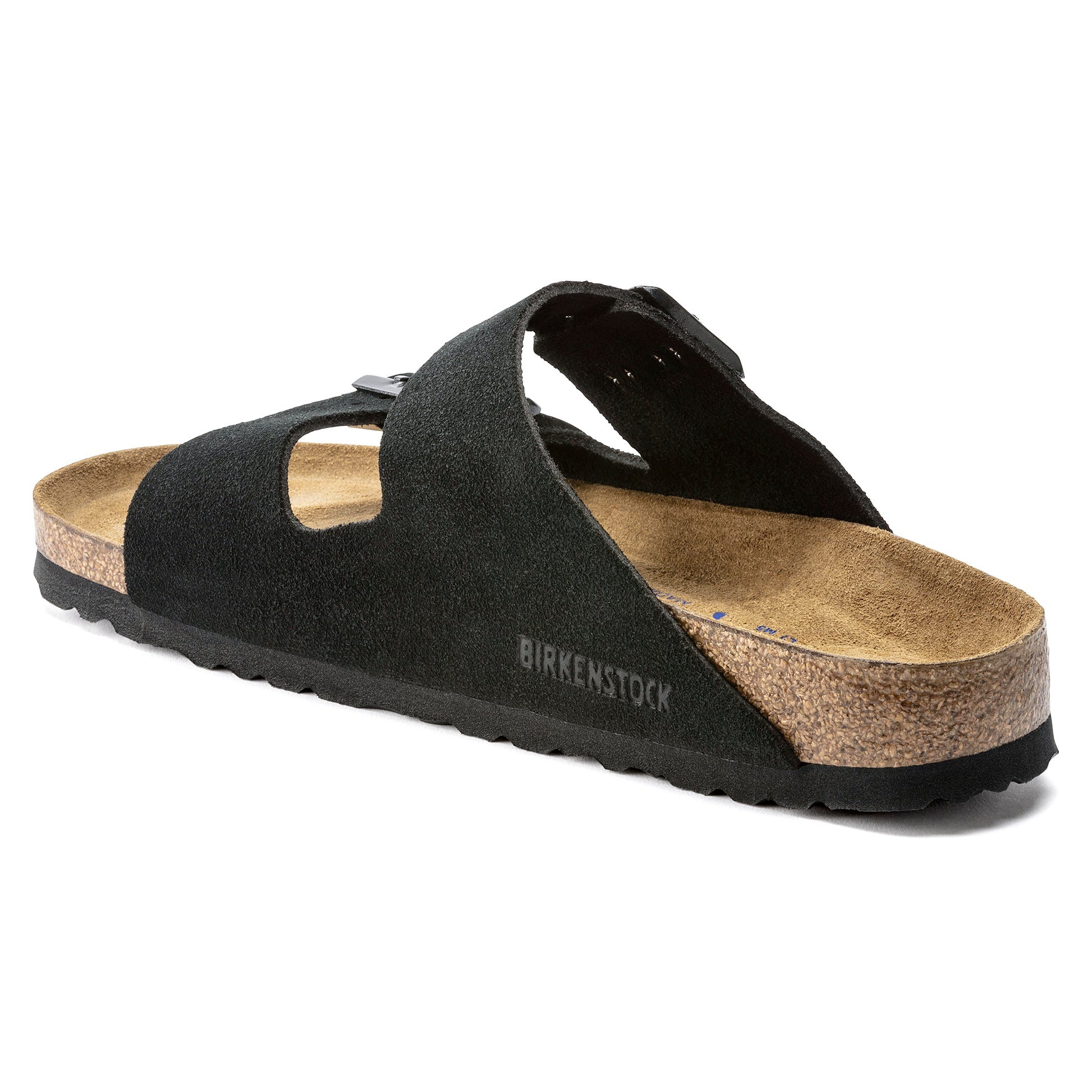 Birkenstock Arizona SFB Black Suede Leather Regular - 951321 | Blue Heeler Boots
