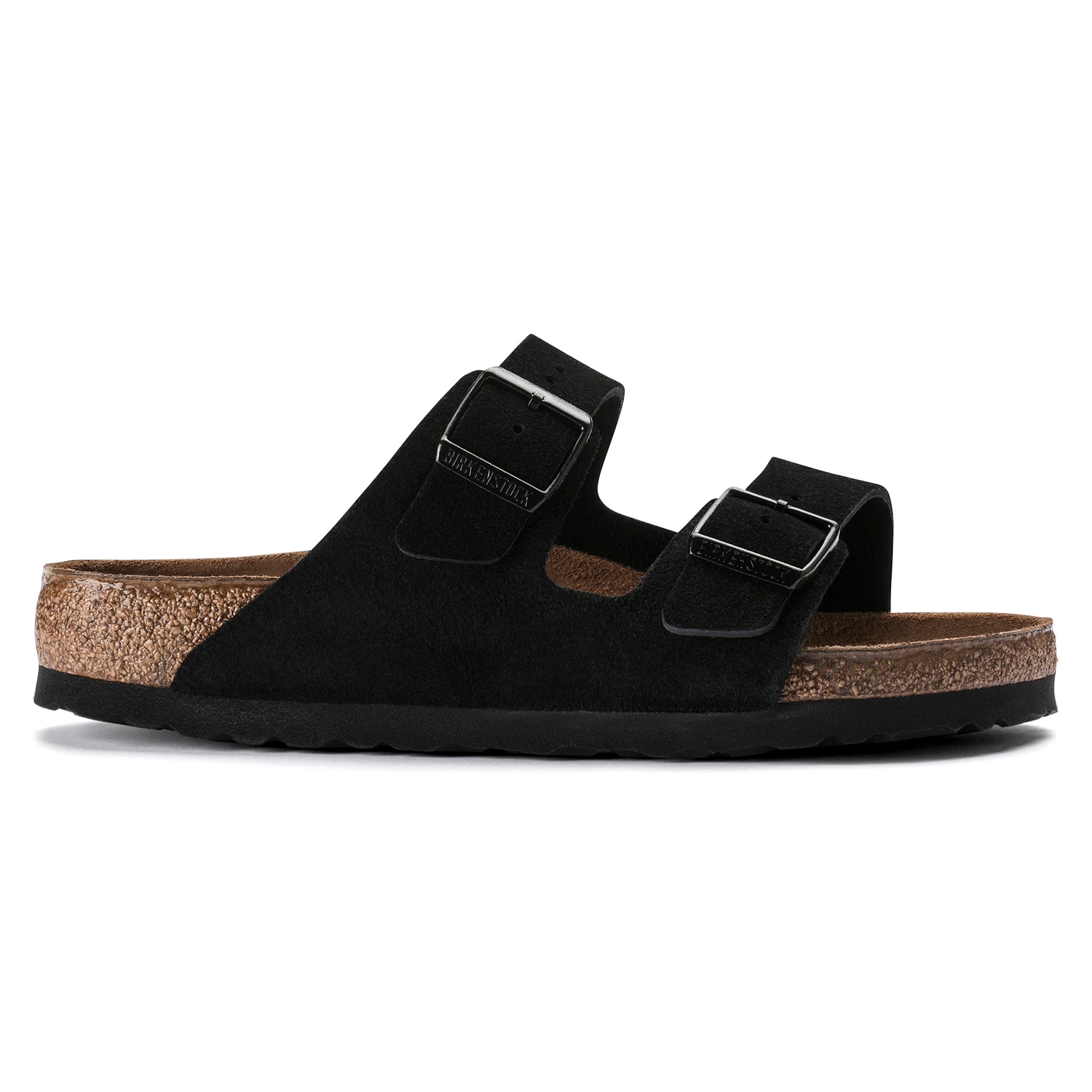 Birkenstock Arizona SFB Black Suede Leather Regular - 951321 | Blue Heeler Boots