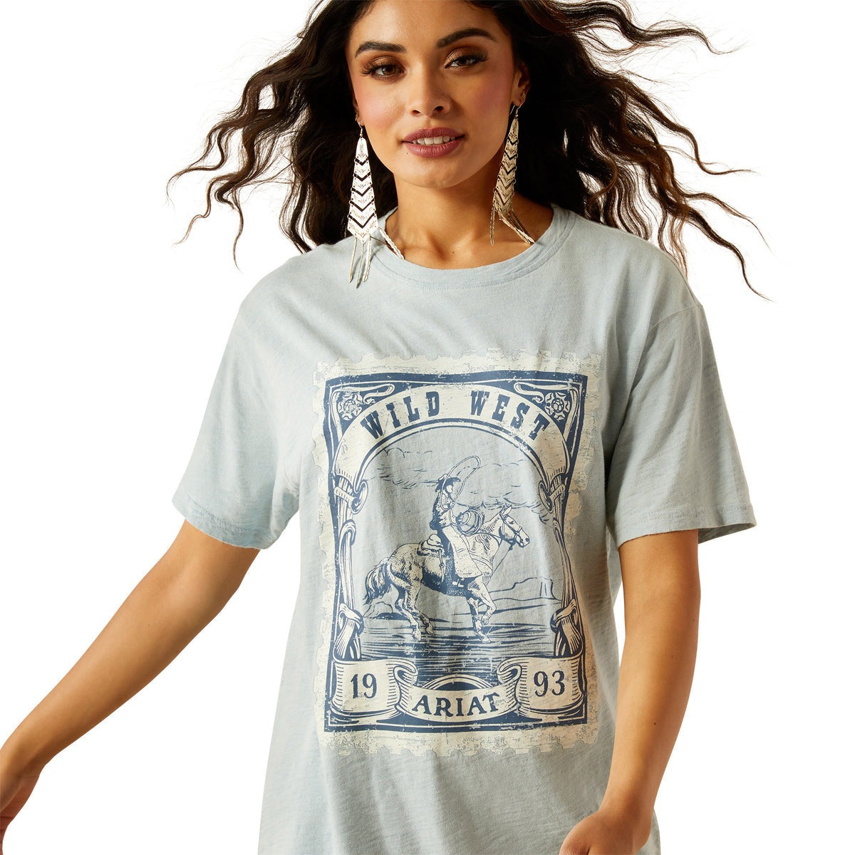 Ariat Wild West Stamp T-Shirt - 10055128 | Blue Heeler Boots