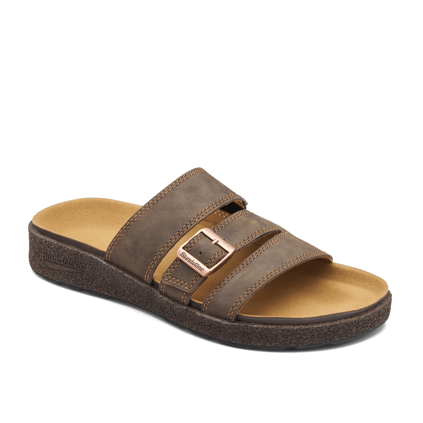 Blundstone 2694 Rustic Brown AeroCork sandal - 45 degree angle, toe facing right