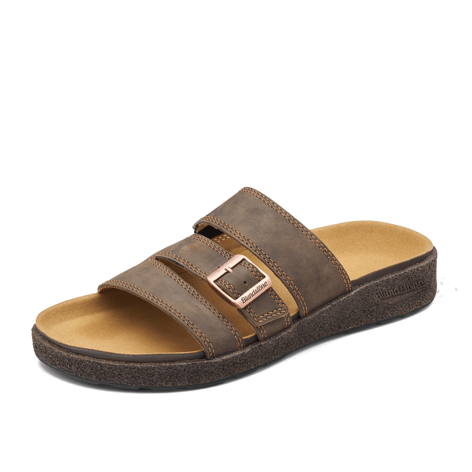 Blundstone 2694 Rustic Brown AeroCork sandal - 45 degree angle, toe facing left