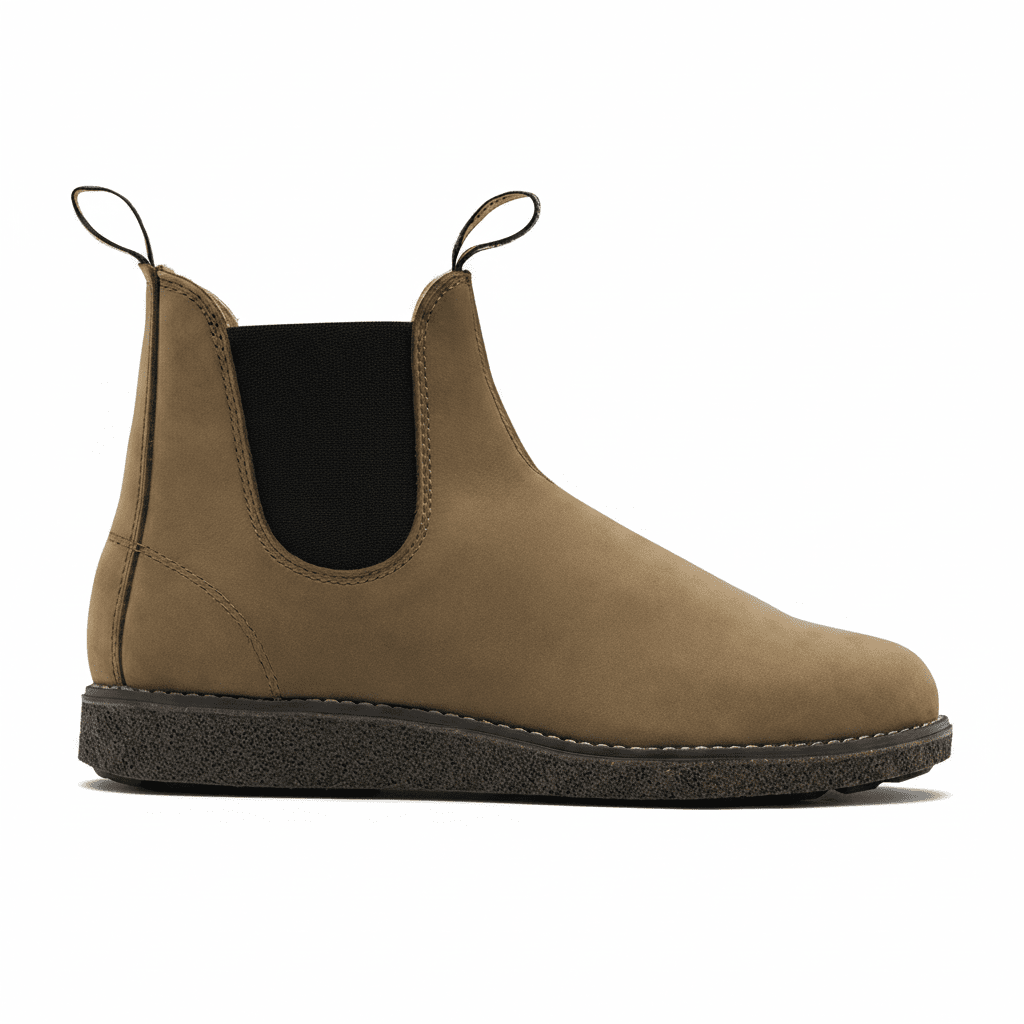 Blundstone 2691 Stone nubuck AeroCork elastic side boot - side profile