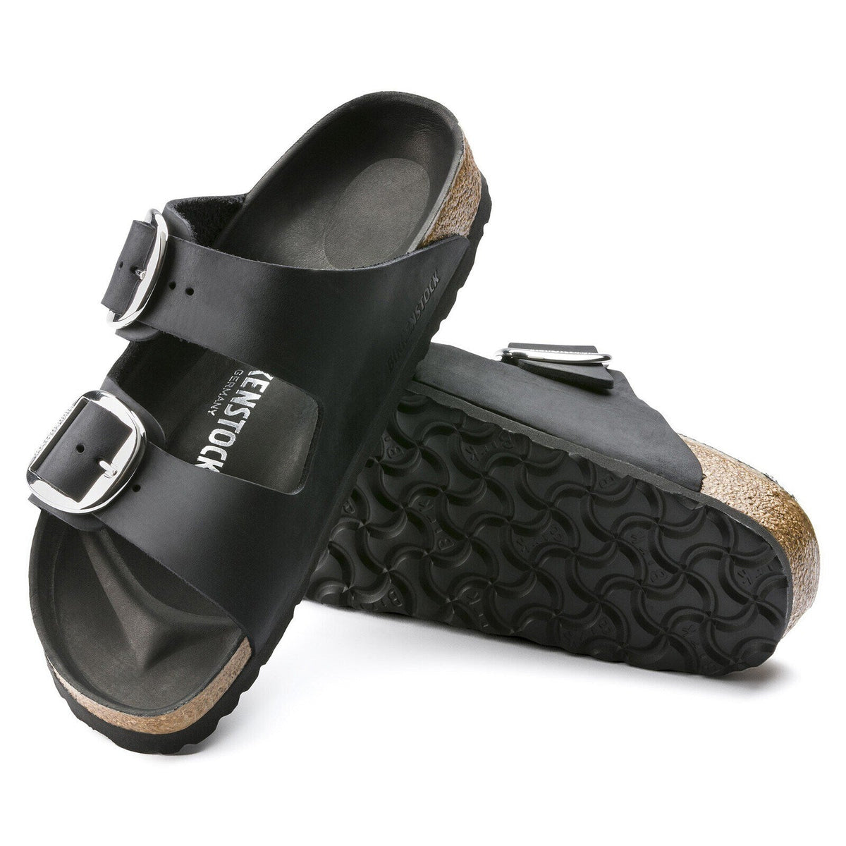 Birkenstock Arizona Big Buckle Black Oiled Leather - sole detail